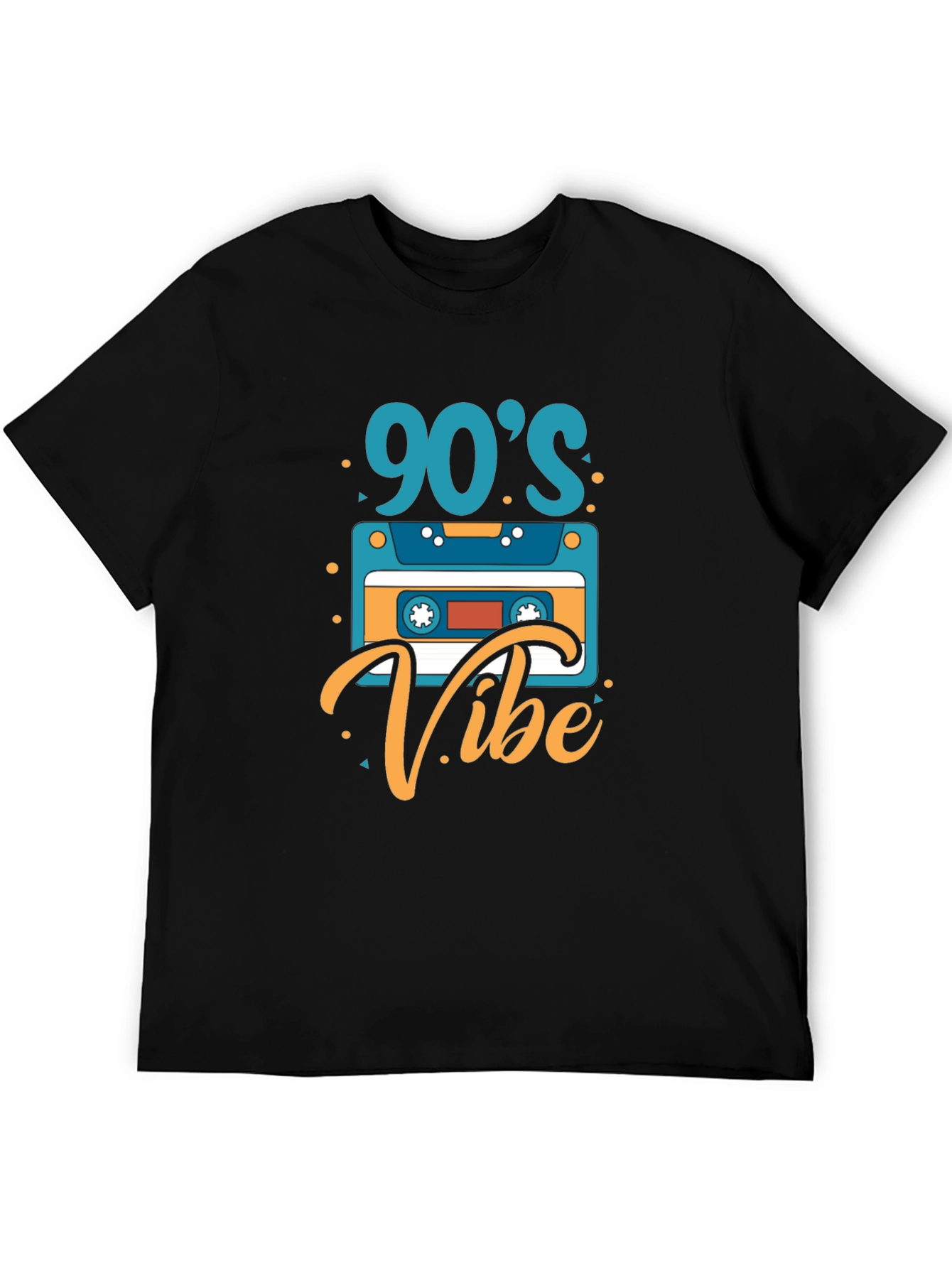 90s Vibe Graphic Tee - Retro Cassette T-Shirt