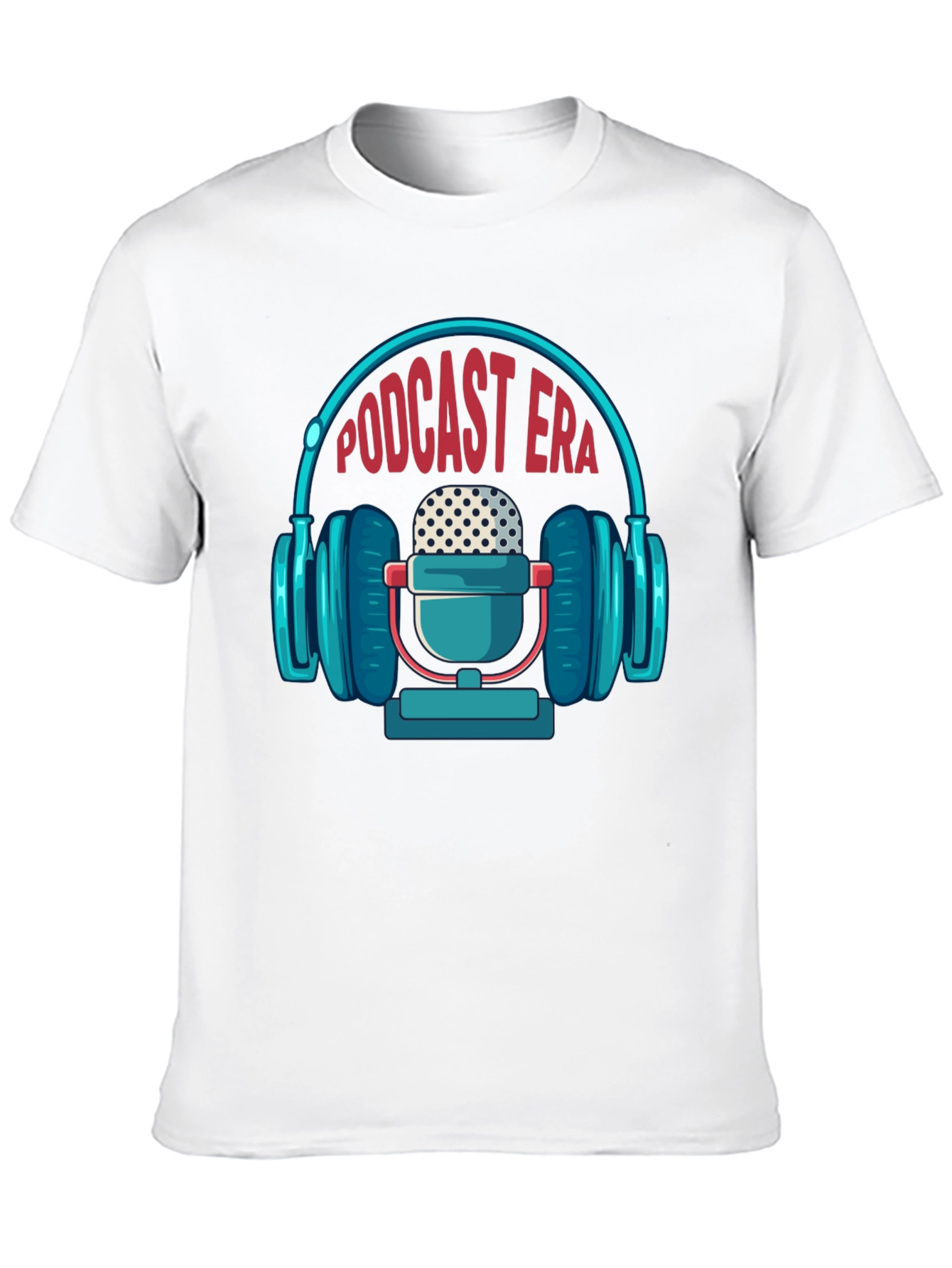 Podcast Era Graphic Tee - Trendy Black T-Shirt