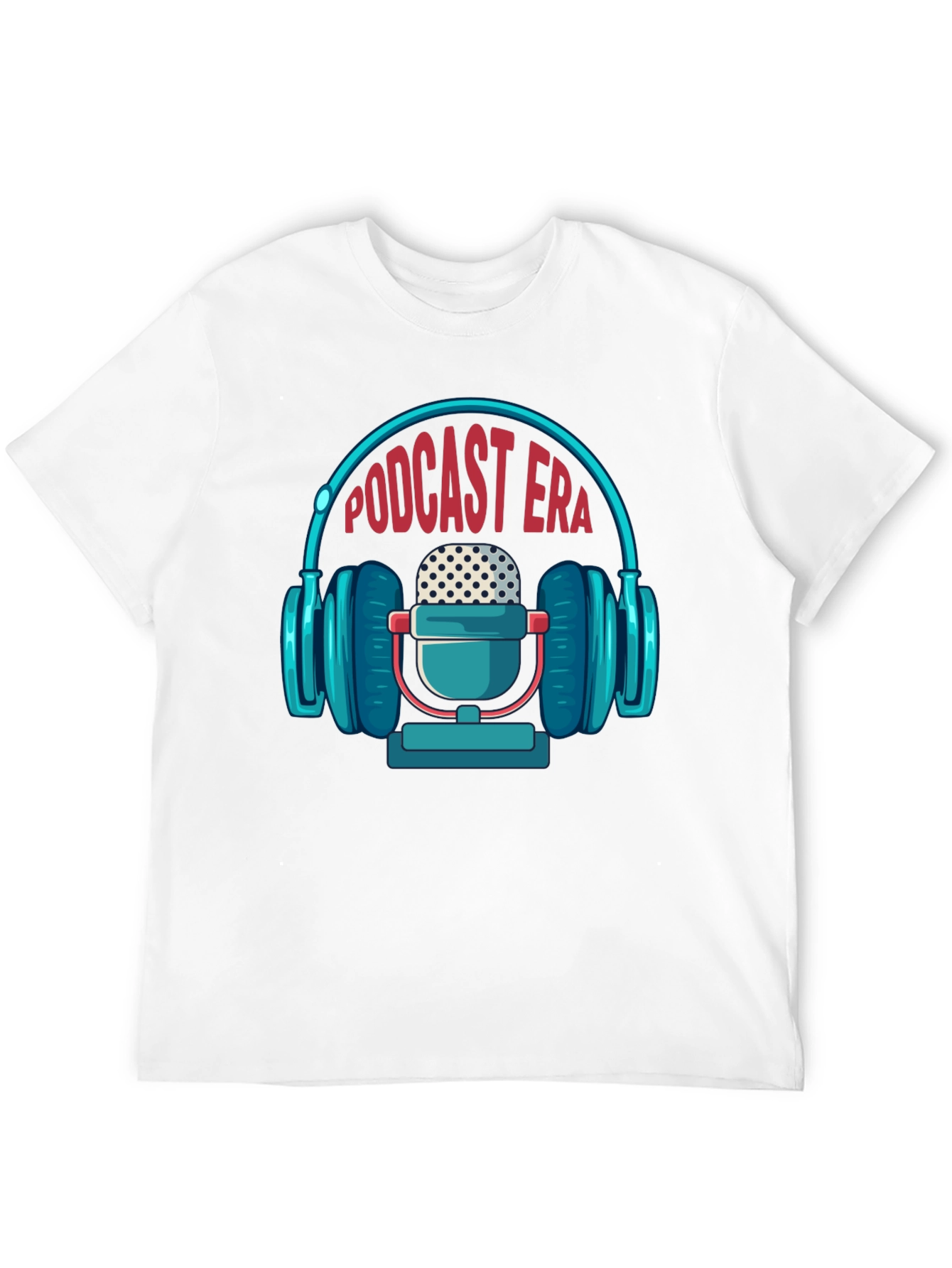 Podcast Era Graphic Tee - Trendy Black T-Shirt