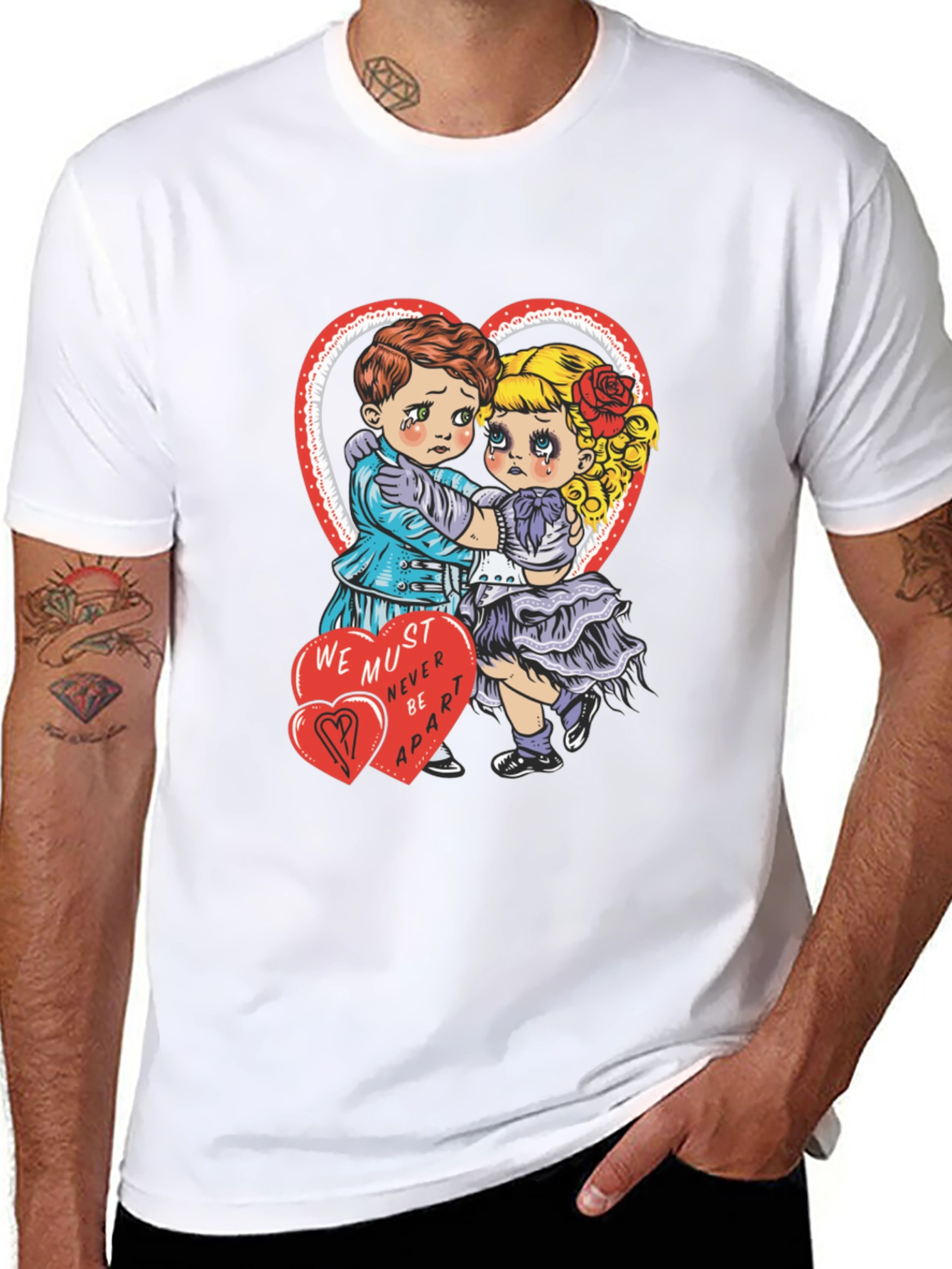 Sad Lovers Graphic Tee - Heart Valentines