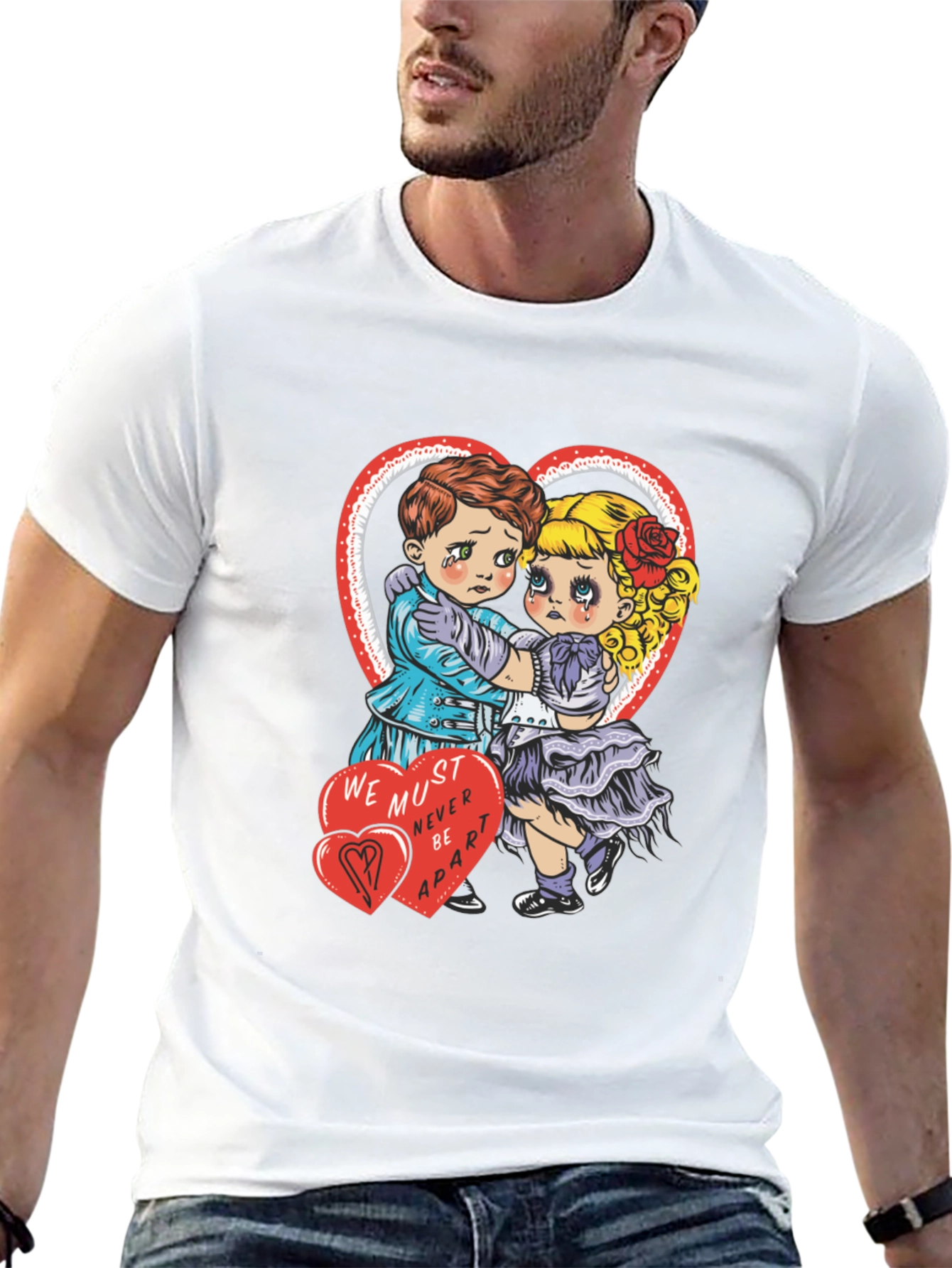 Sad Lovers Graphic Tee - Heart Valentines
