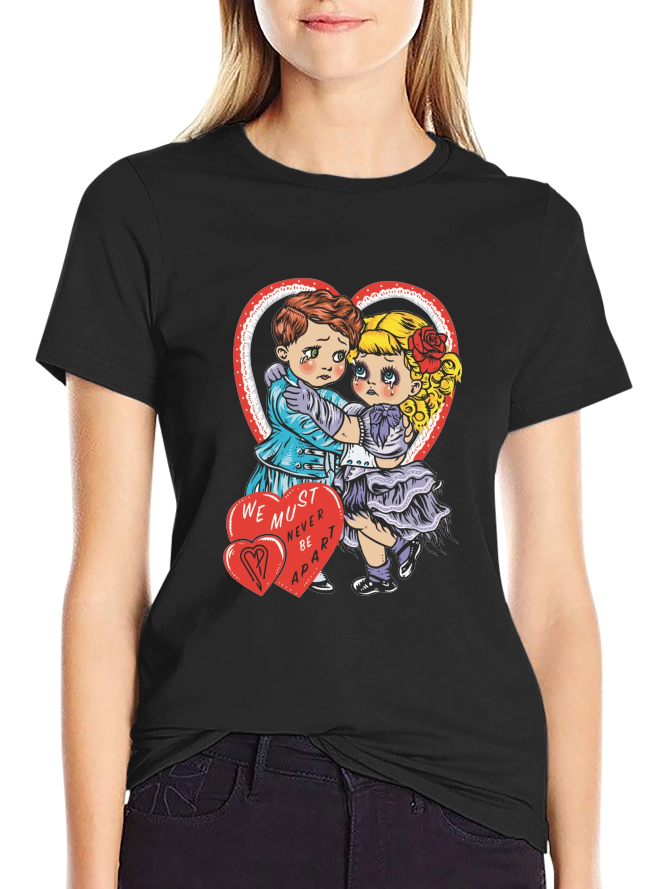 Sad Lovers Graphic Tee - Heart Valentines