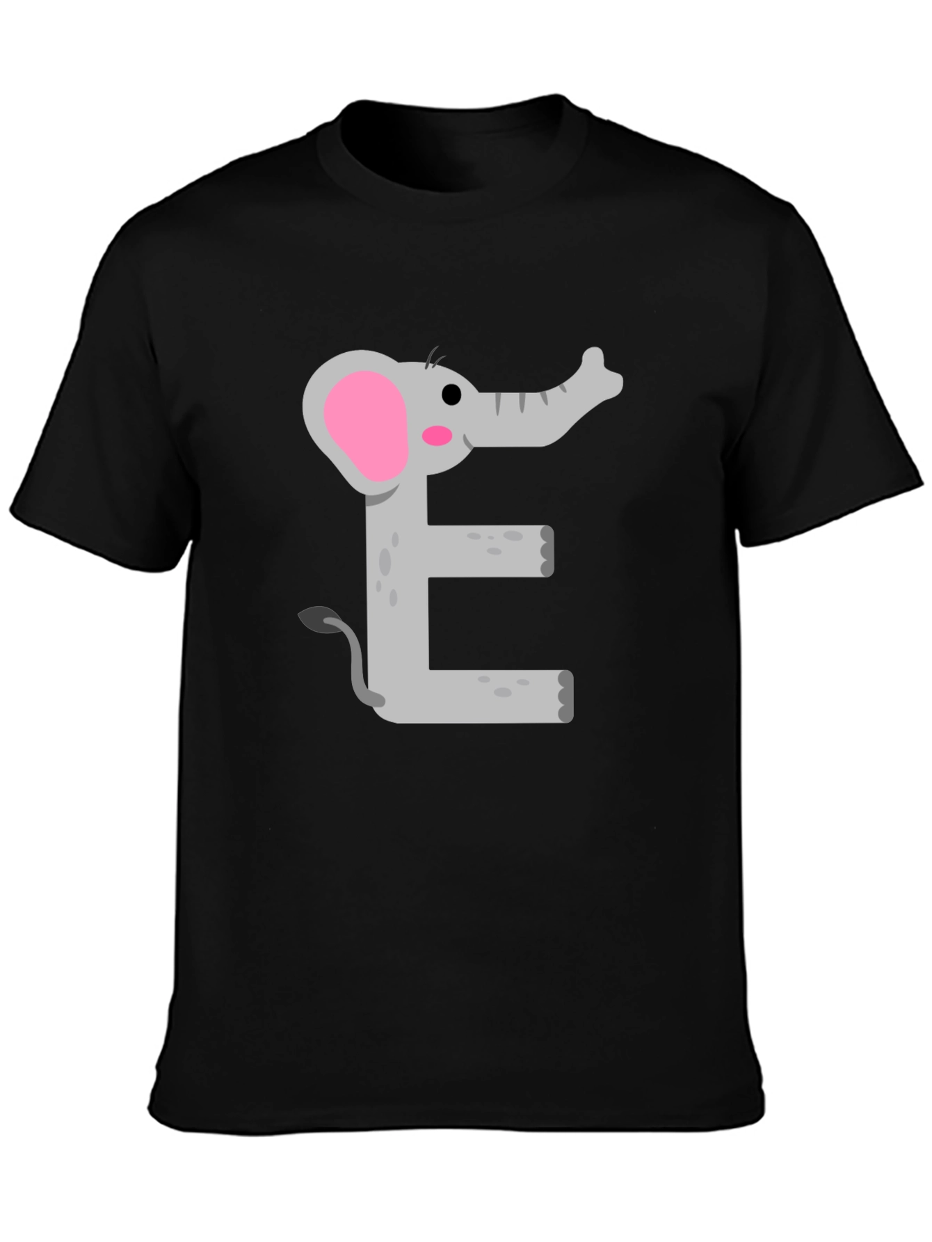 Elephant E Graphic Tee - Kids Alphabet Shirt