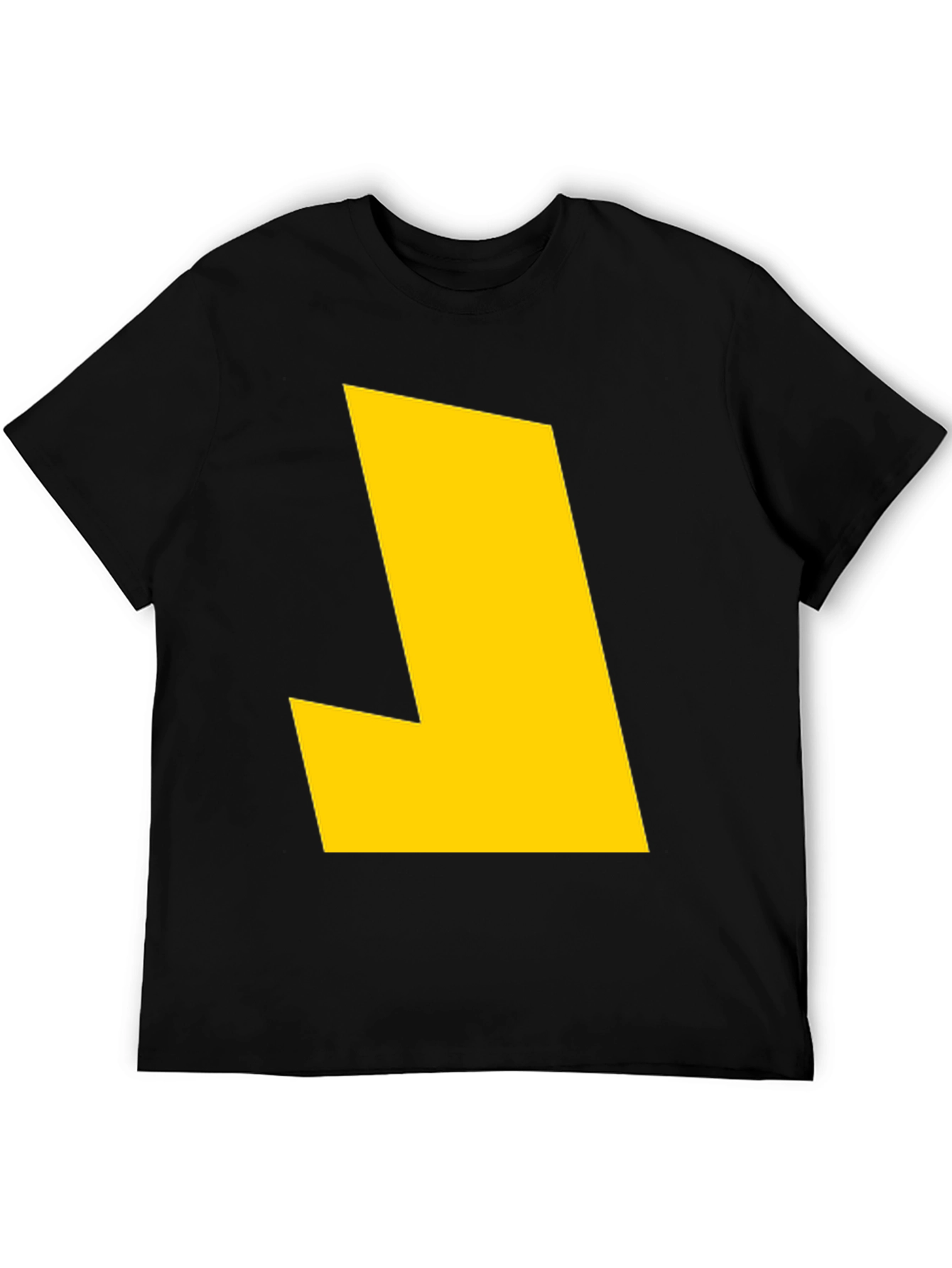 Bold Yellow Graphic Tee - Modern Statement Shirt