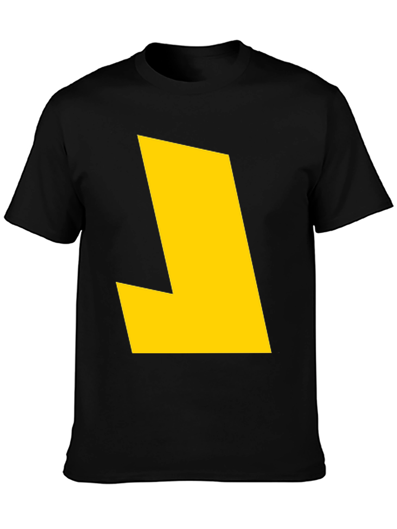 Bold Yellow Graphic Tee - Modern Statement Shirt