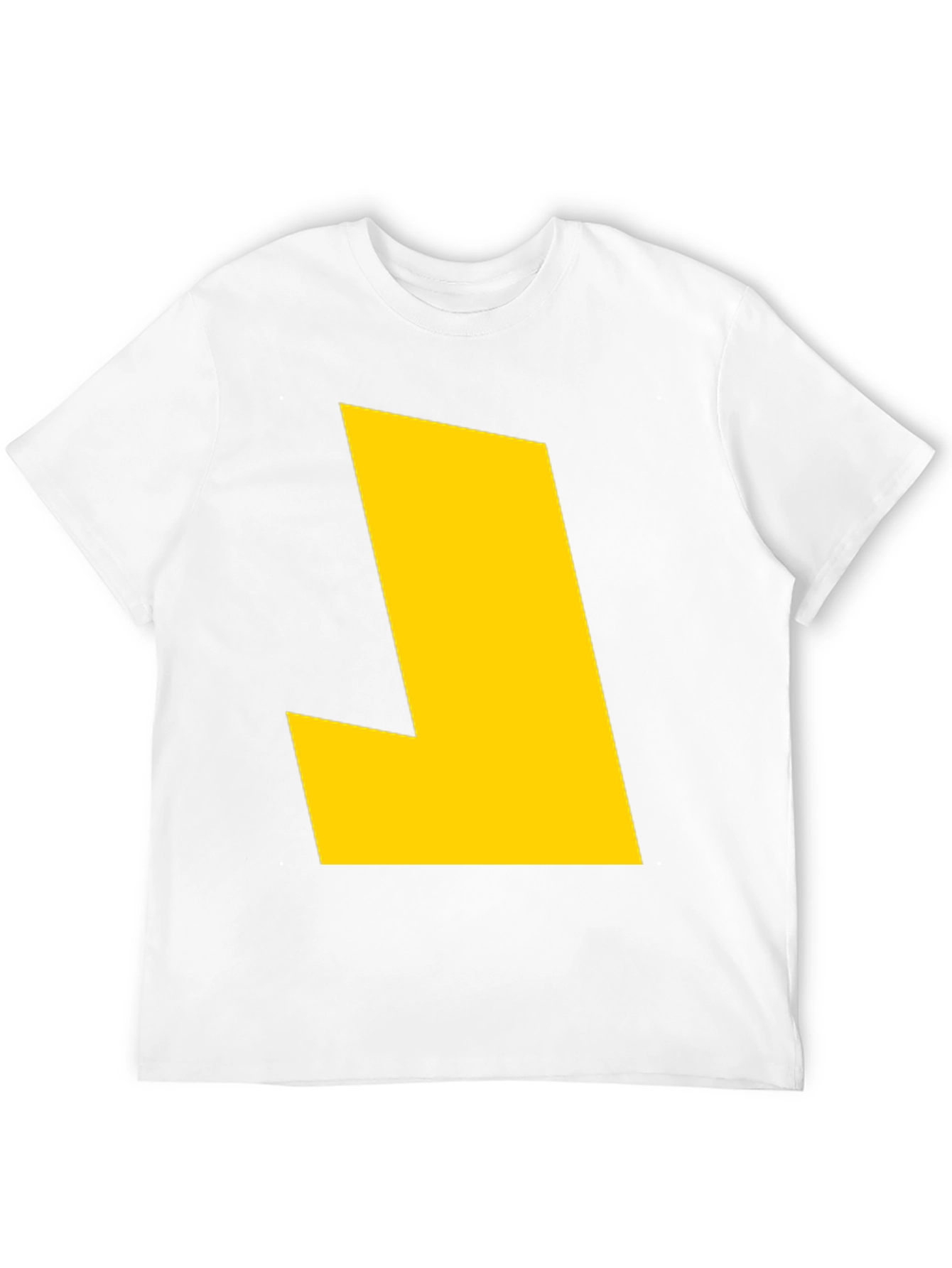 Bold Yellow Graphic Tee - Modern Statement Shirt