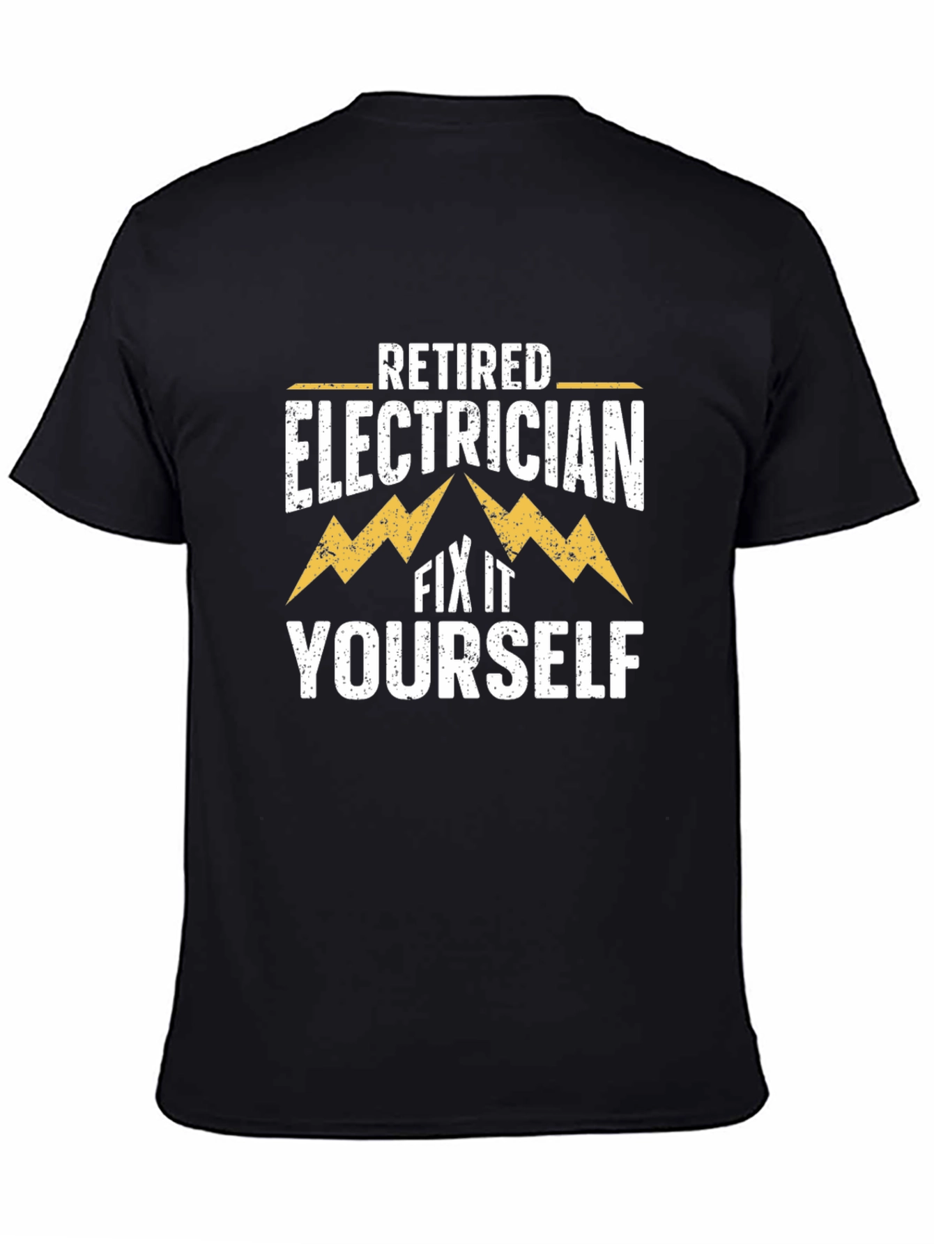 Retired Electrician Humor Graphic T-Shirt