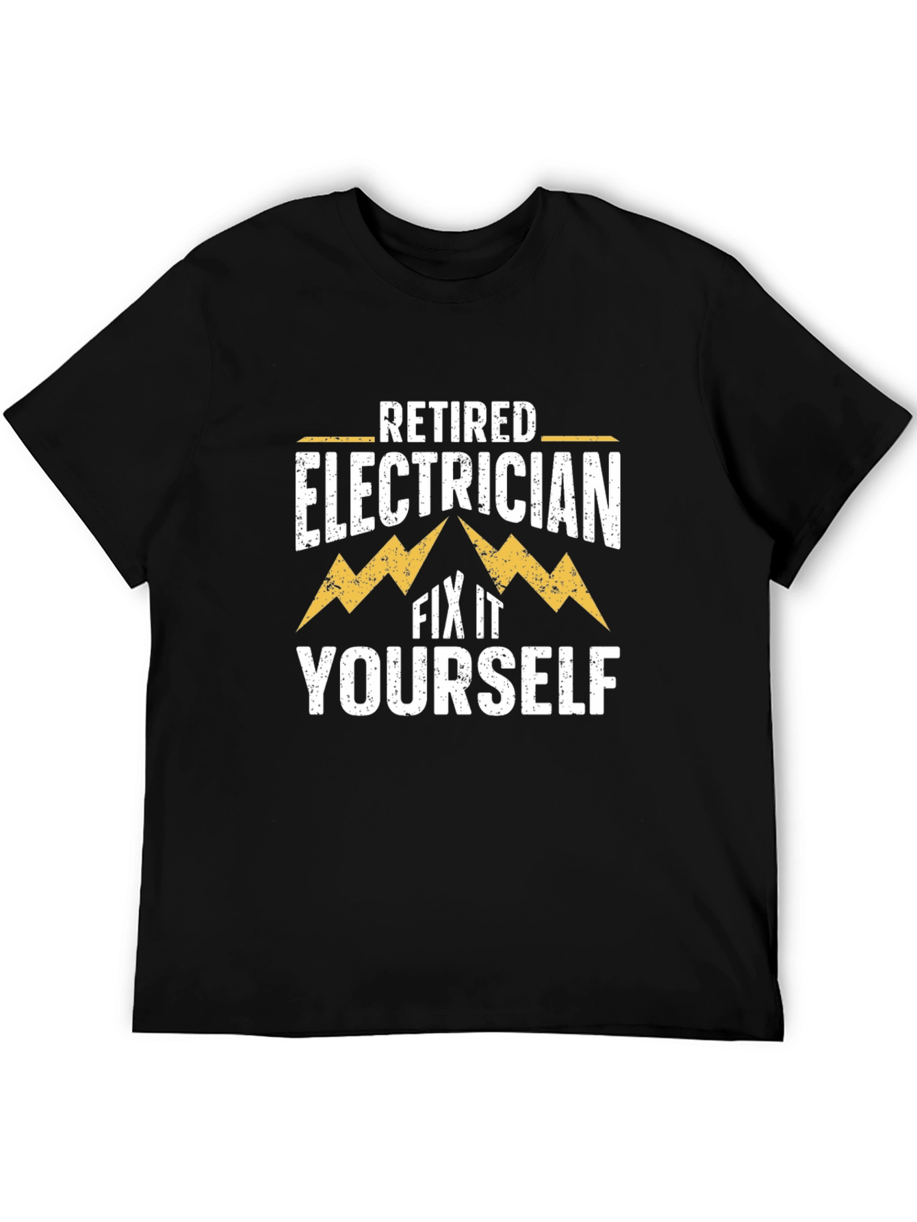 Retired Electrician Humor Graphic T-Shirt