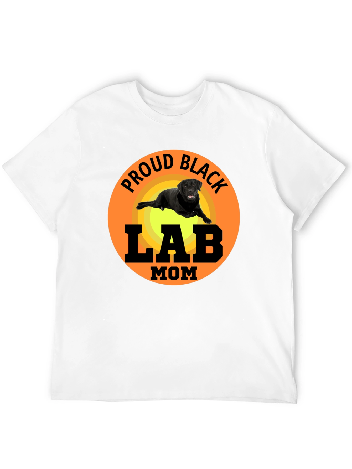 Proud Black Lab Mom T-Shirt