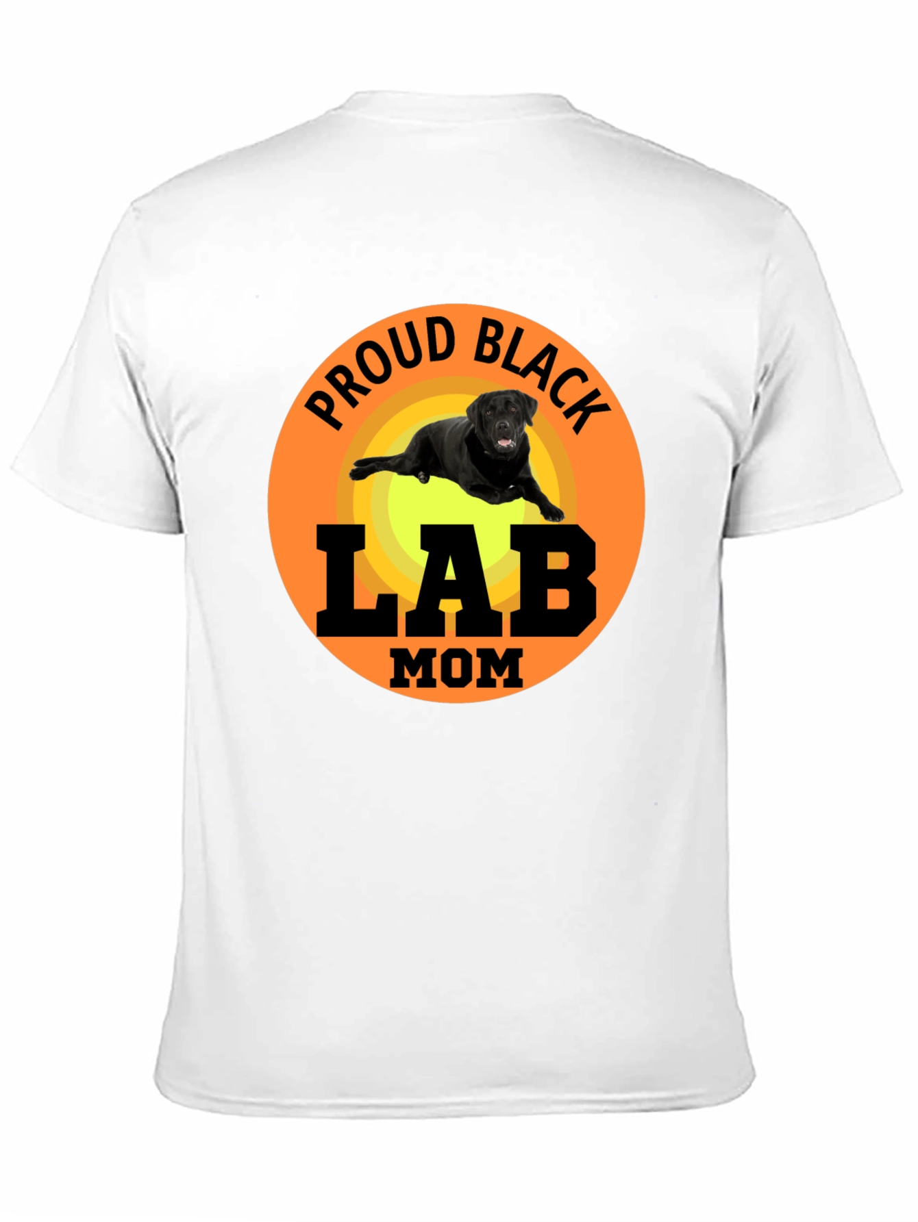 Proud Black Lab Mom T-Shirt