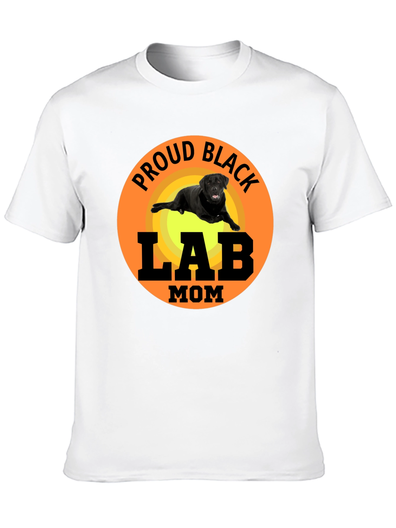 Proud Black Lab Mom T-Shirt