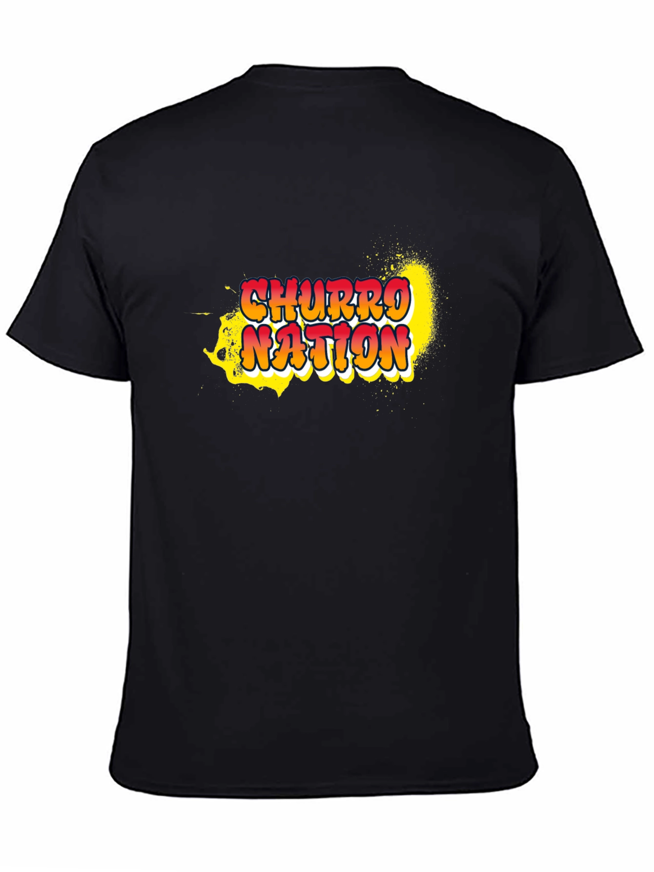 Churro Nation Graphic T-Shirt - Casual Black Tee
