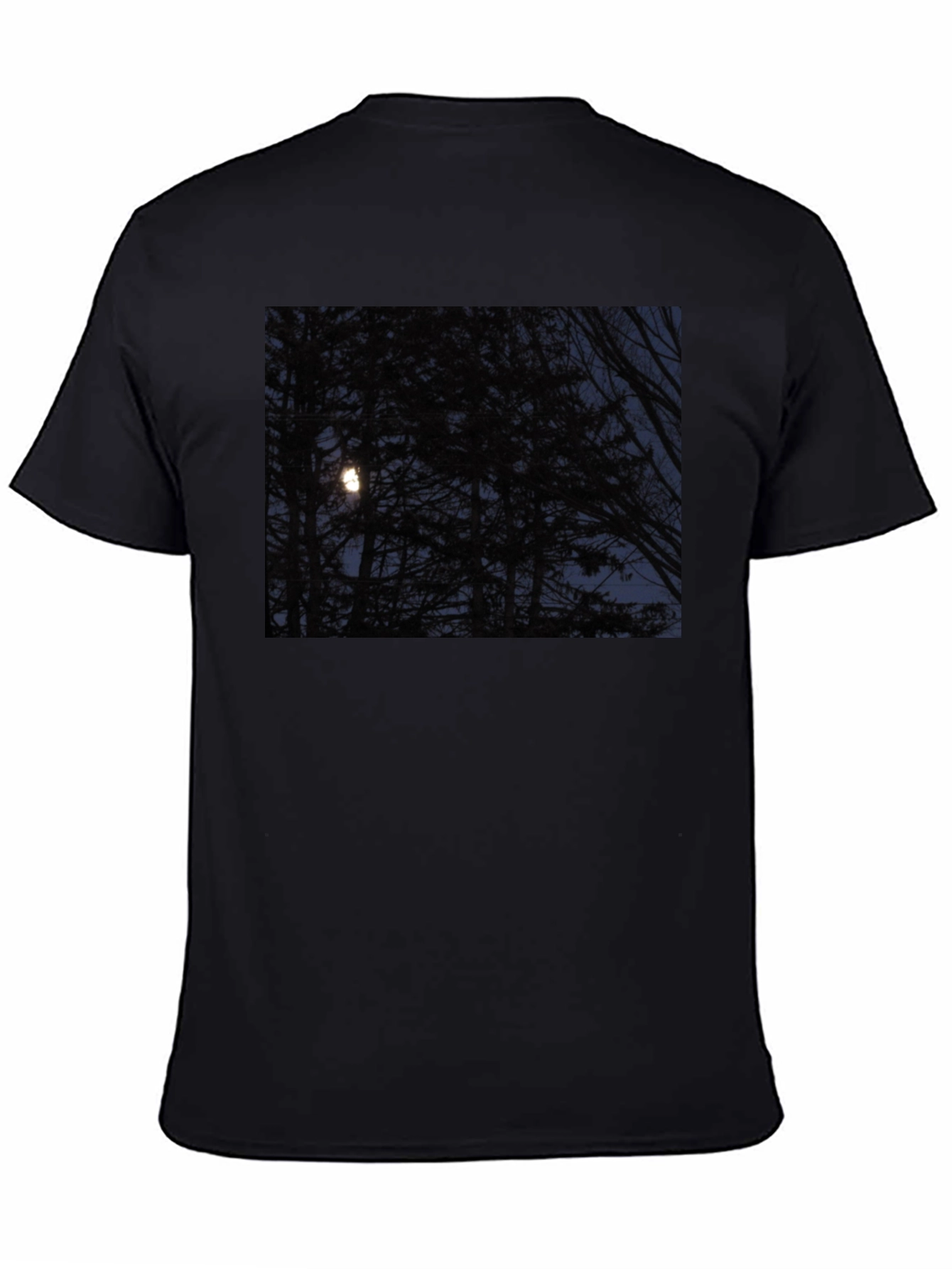 Moonlit Forest Graphic Tee - Dark & Stylish