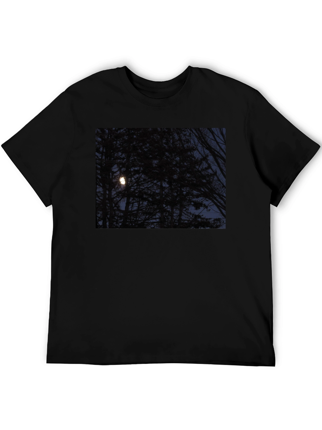 Moonlit Forest Graphic Tee - Dark & Stylish
