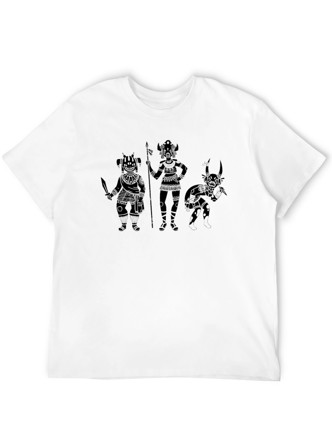 Tribal Art Black T-Shirt