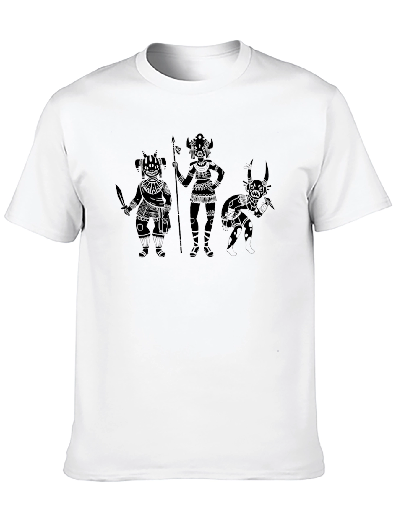 Tribal Art Black T-Shirt