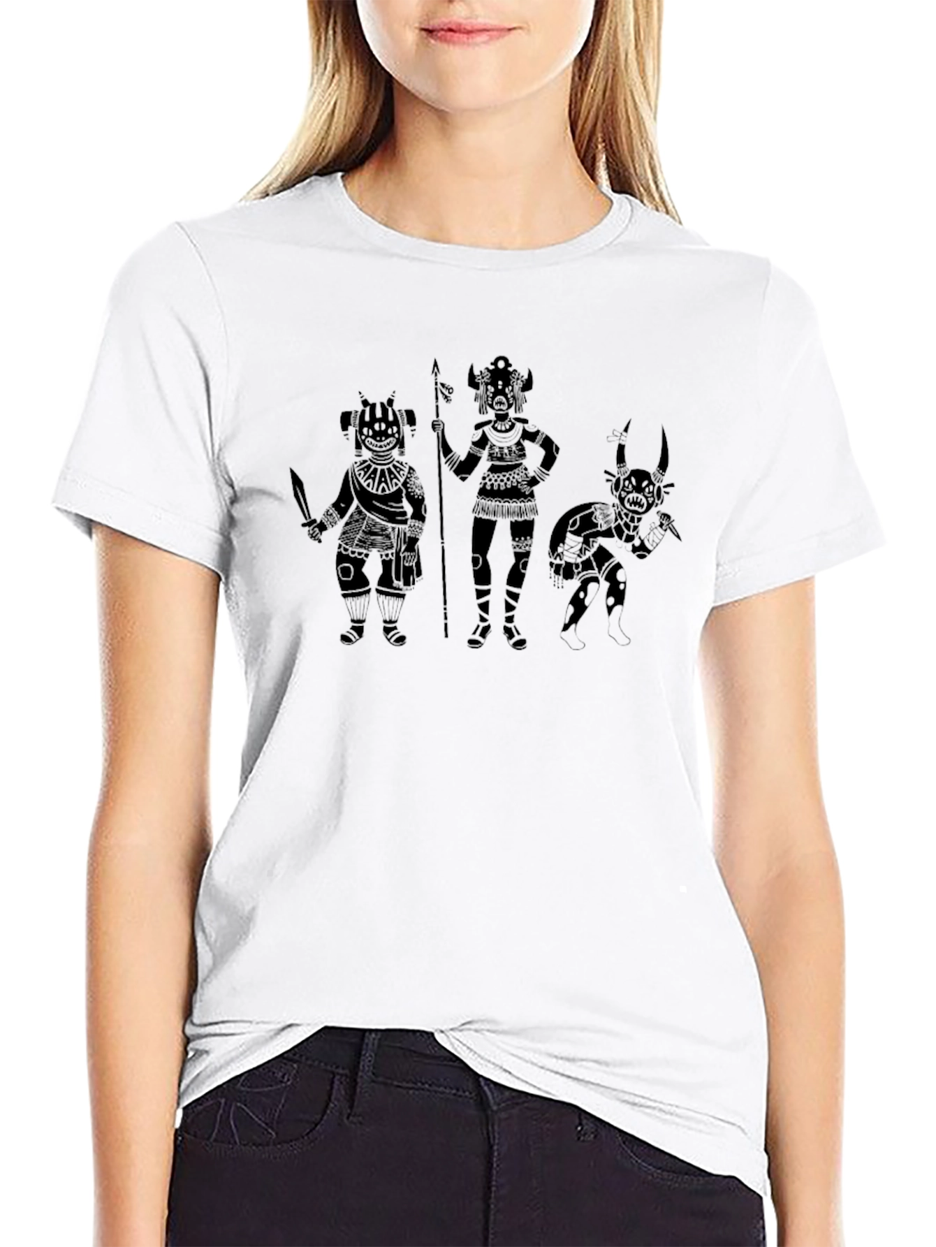 Tribal Art Black T-Shirt