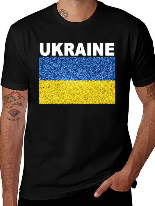 Ukraine Flag T-Shirt - Patriotic Design
