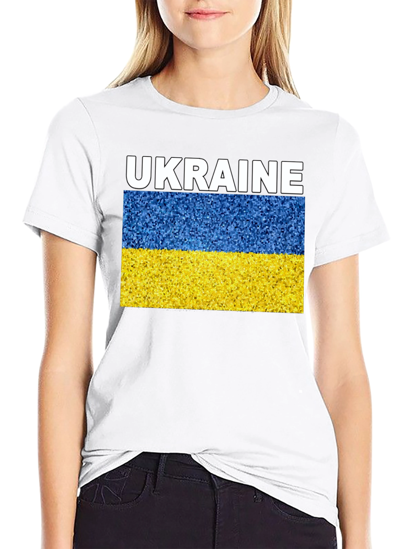 Ukraine Flag T-Shirt - Patriotic Design