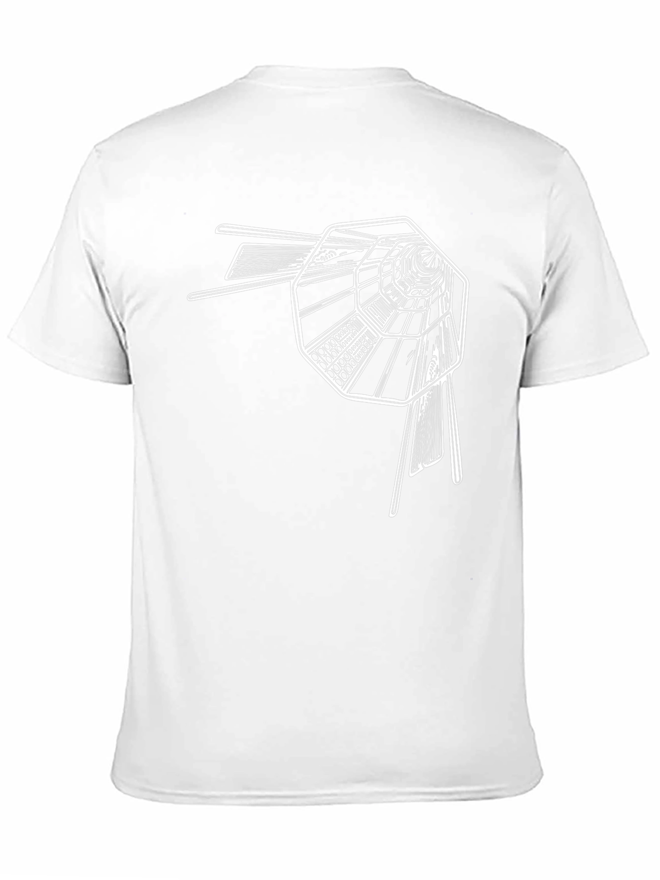 Abstract Tunnel Graphic Tee - Stylish Black T-Shirt