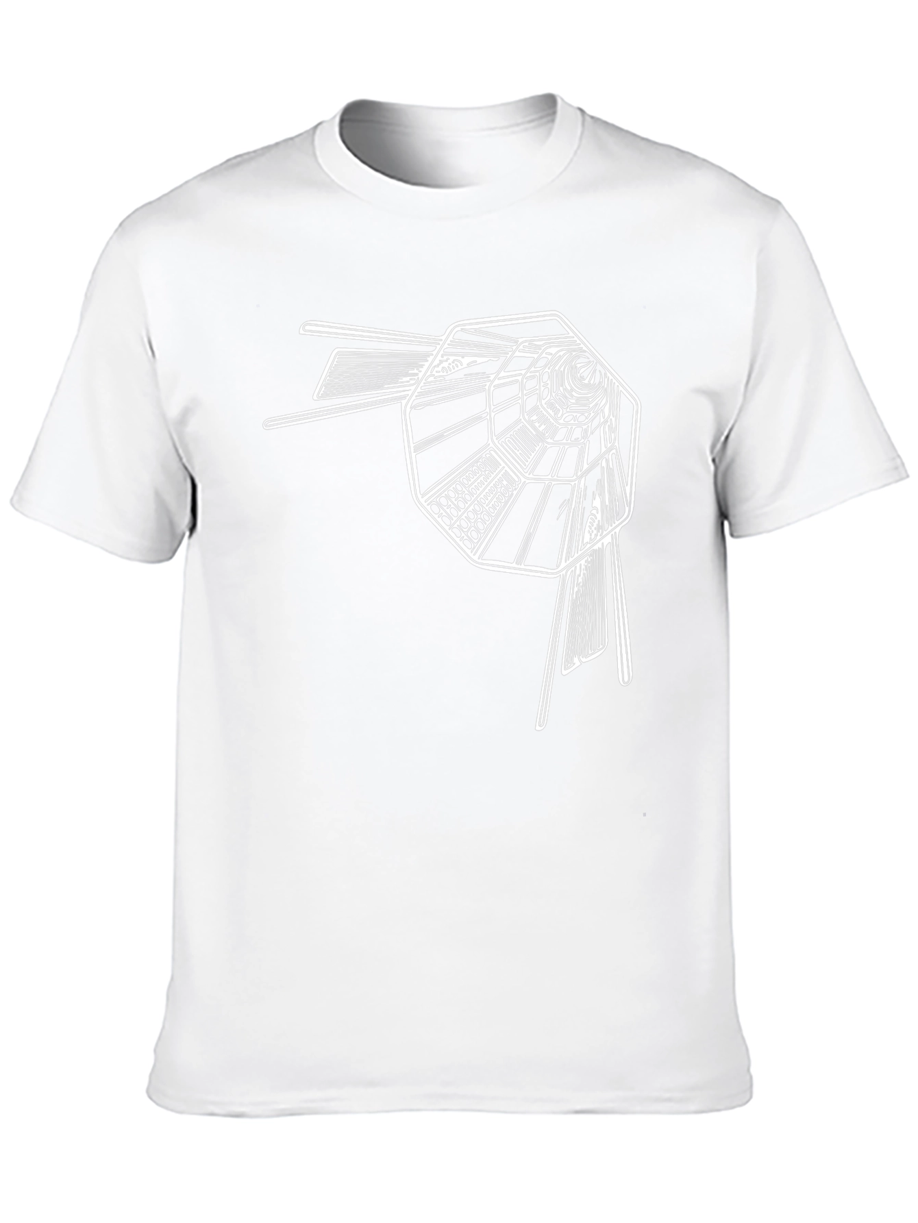 Abstract Tunnel Graphic Tee - Stylish Black T-Shirt