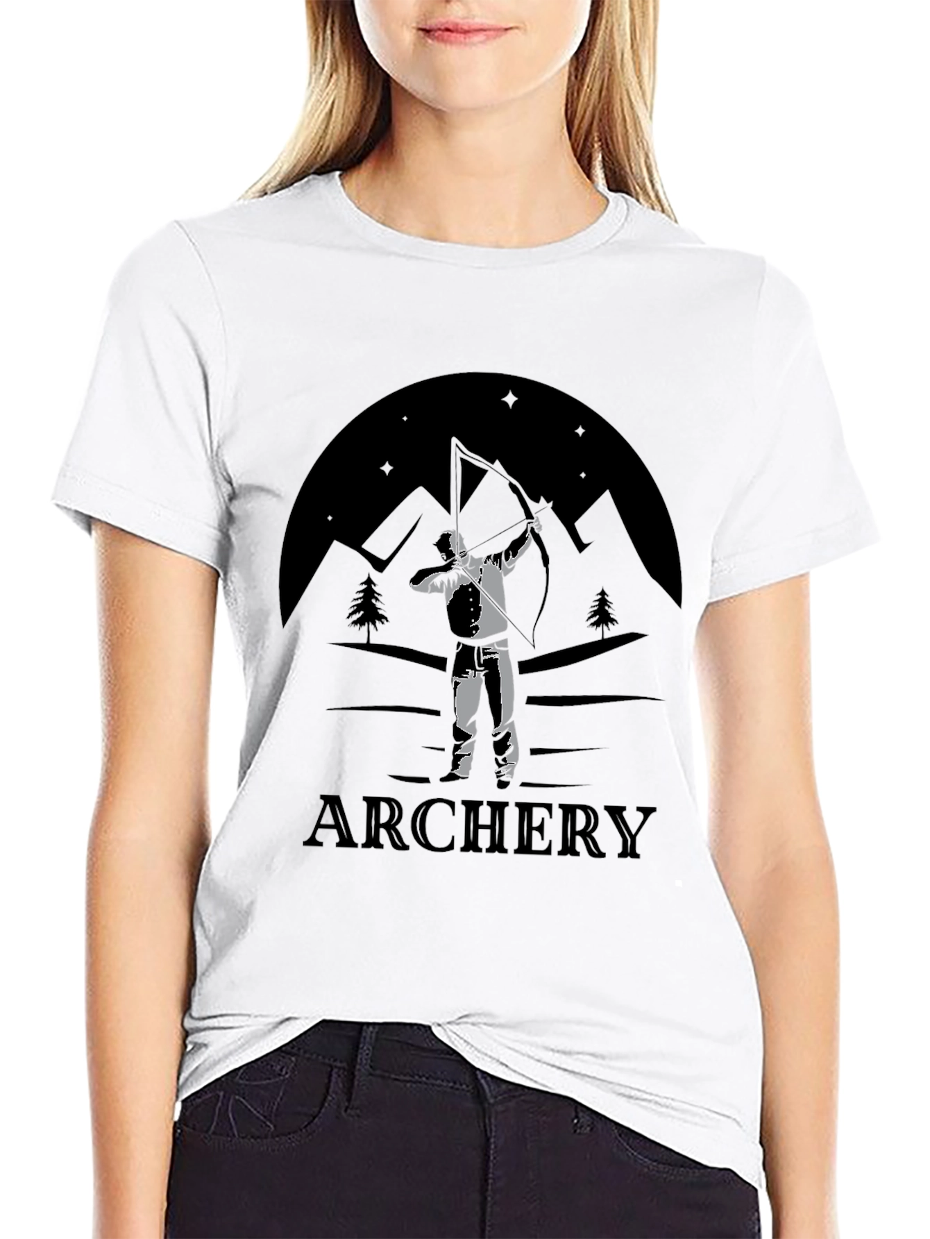 Archery Mountain Scene T-Shirt