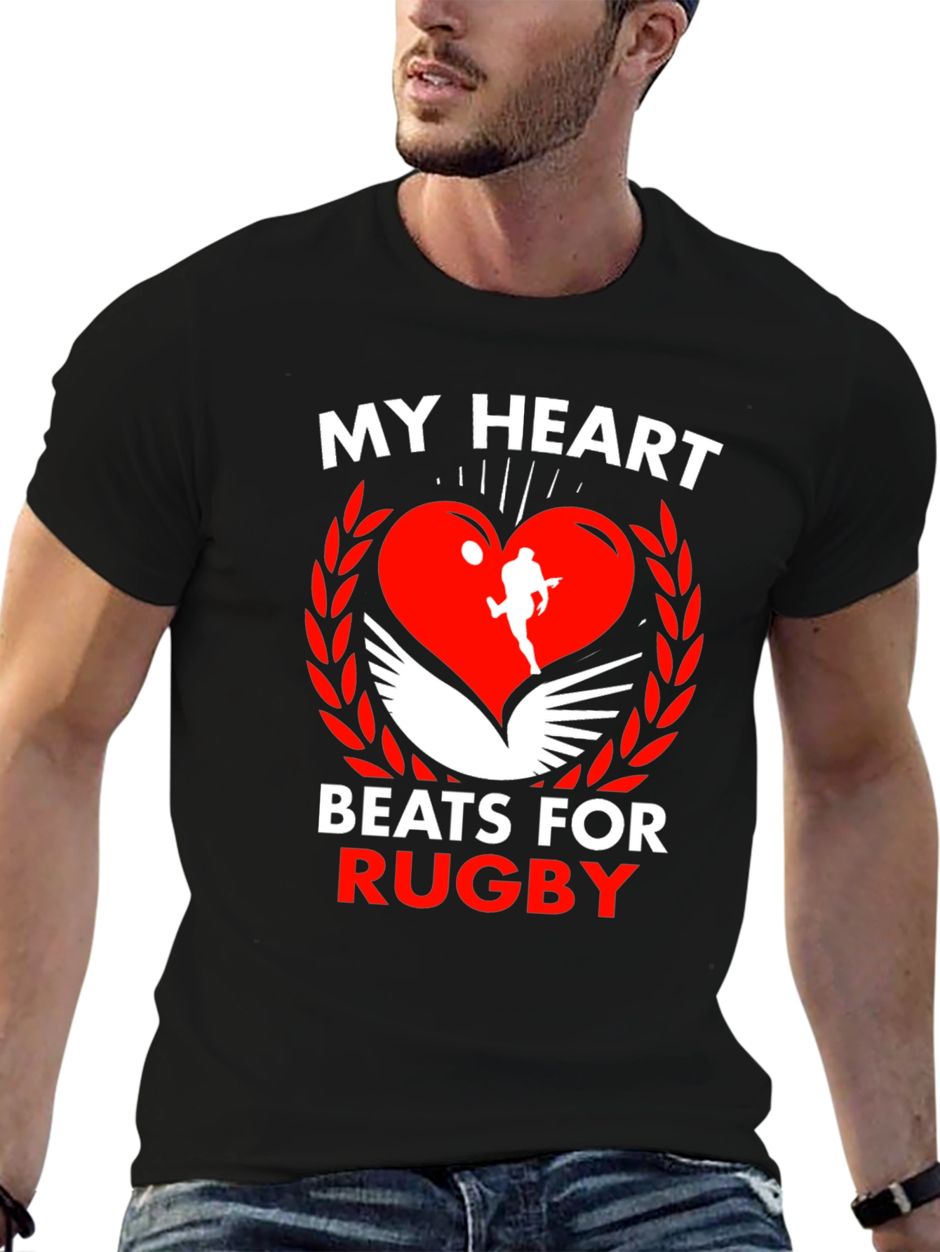 My Heart Beats For Rugby T-Shirt