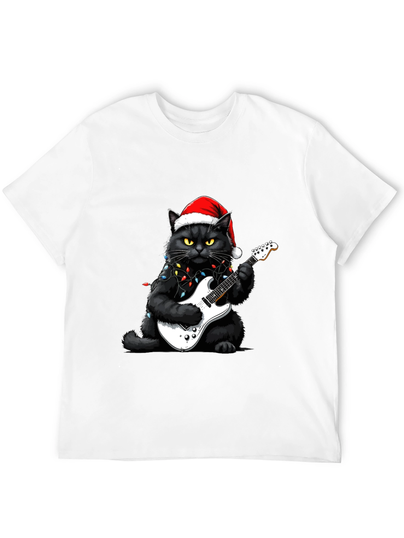 Rockin Christmas Cat T-Shirt