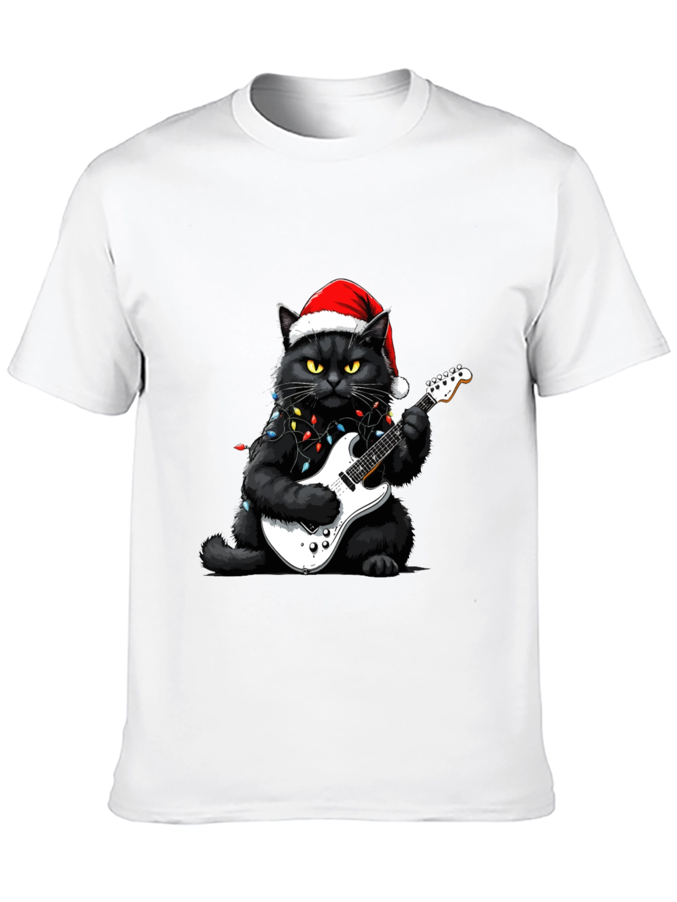 Rockin Christmas Cat T-Shirt