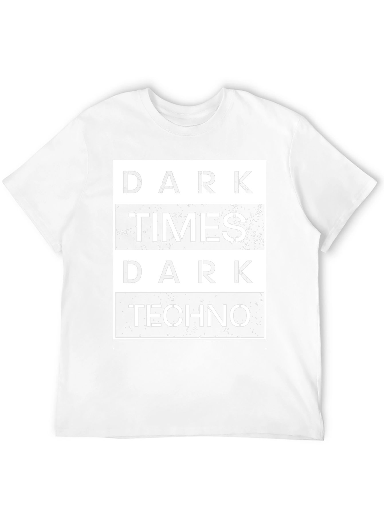 Dark Times Dark Techno Graphic T-Shirt