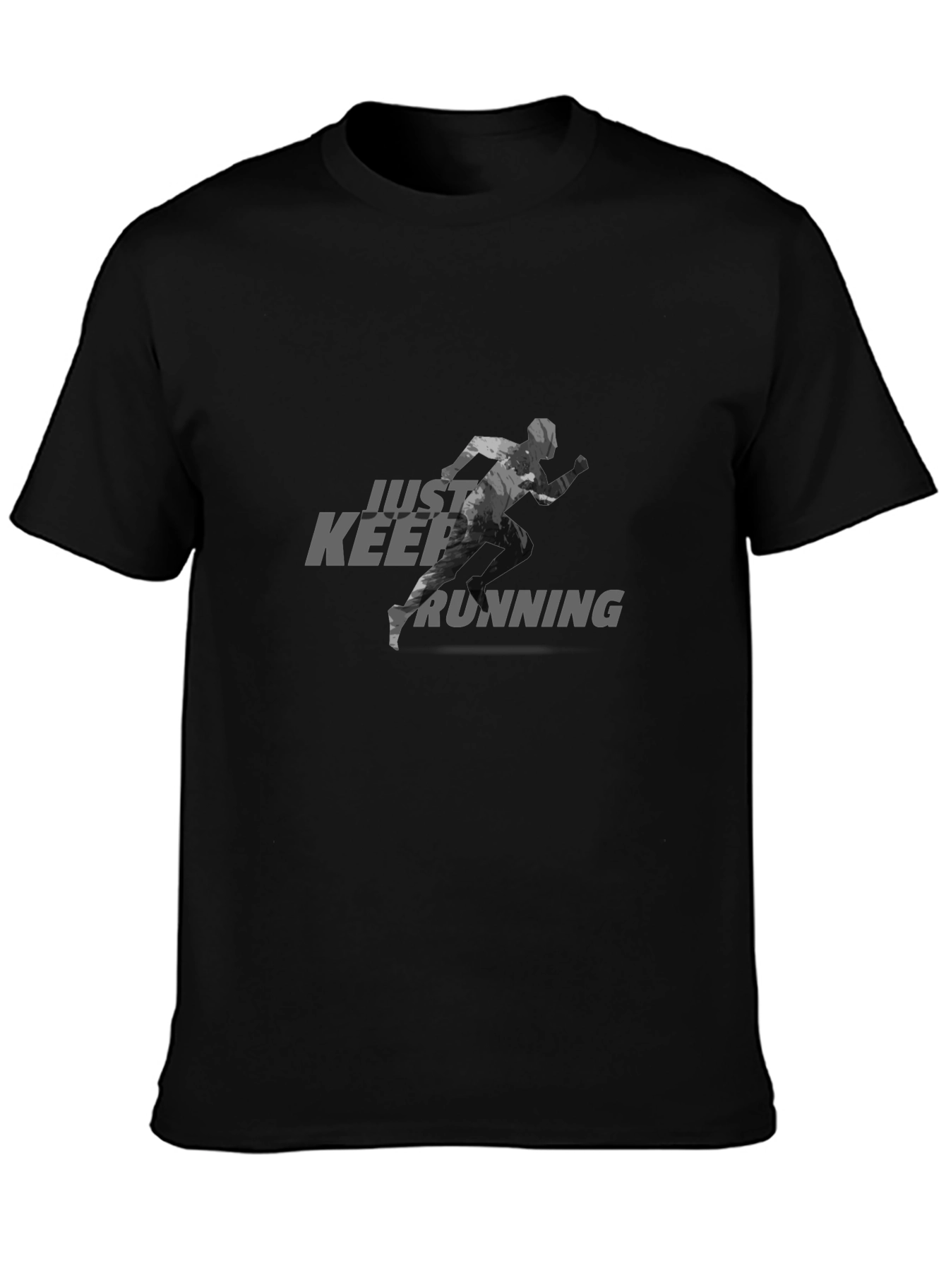 Just Keep Running Black T-Shirt