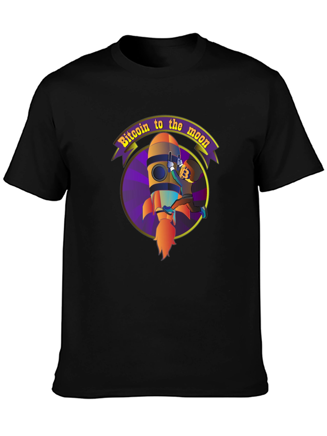 Bitcoin to the Moon T-Shirt Crypto HODL