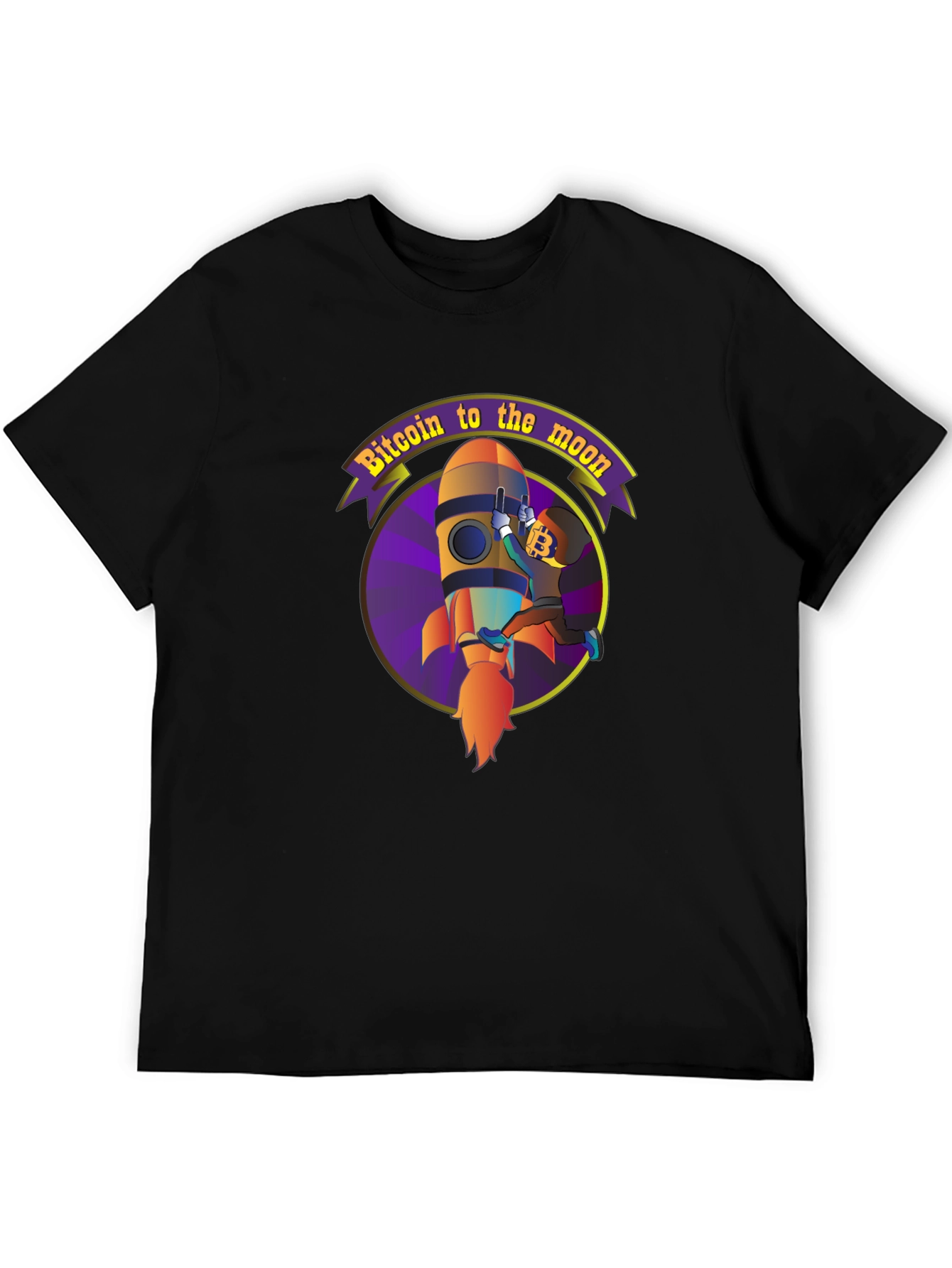 Bitcoin to the Moon T-Shirt Crypto HODL