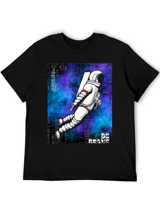 Astronaut Graphic Tee - Be Brave Space T-Shirt