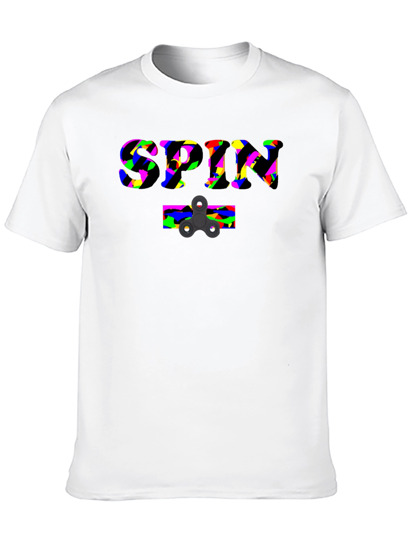 Spin T-Shirt - Novelty Fidget Spinner Design