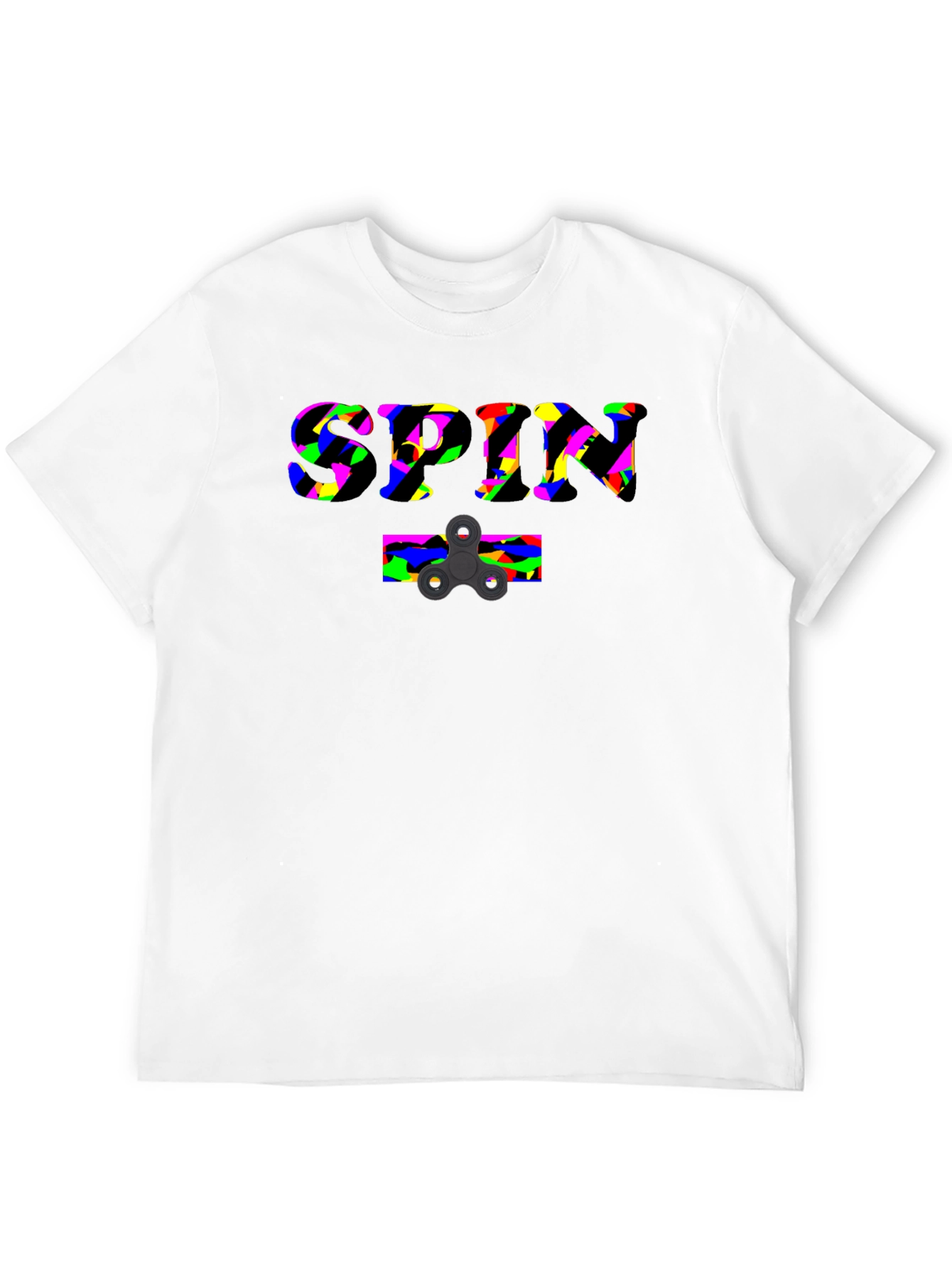 Spin T-Shirt - Novelty Fidget Spinner Design