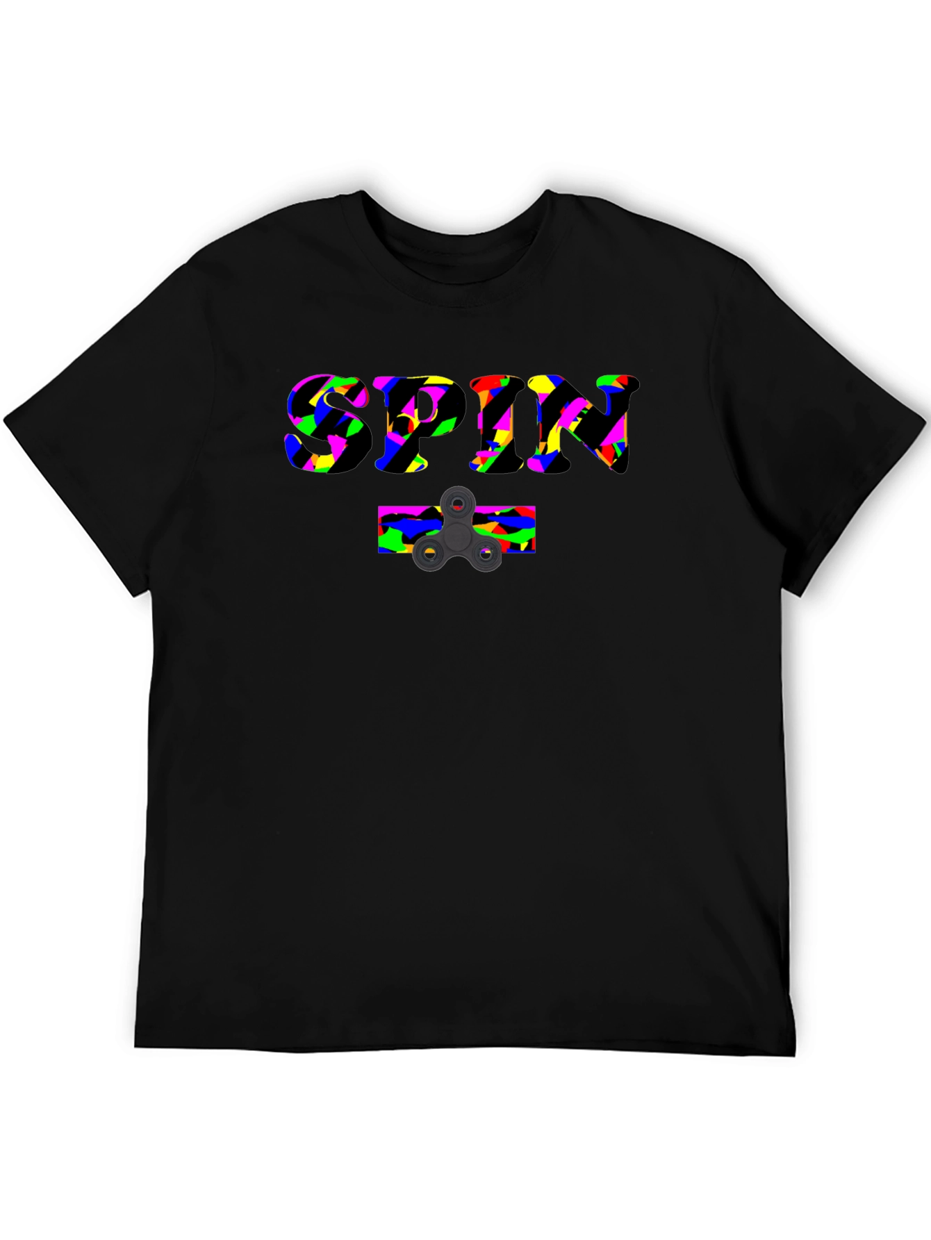 Spin T-Shirt - Novelty Fidget Spinner Design