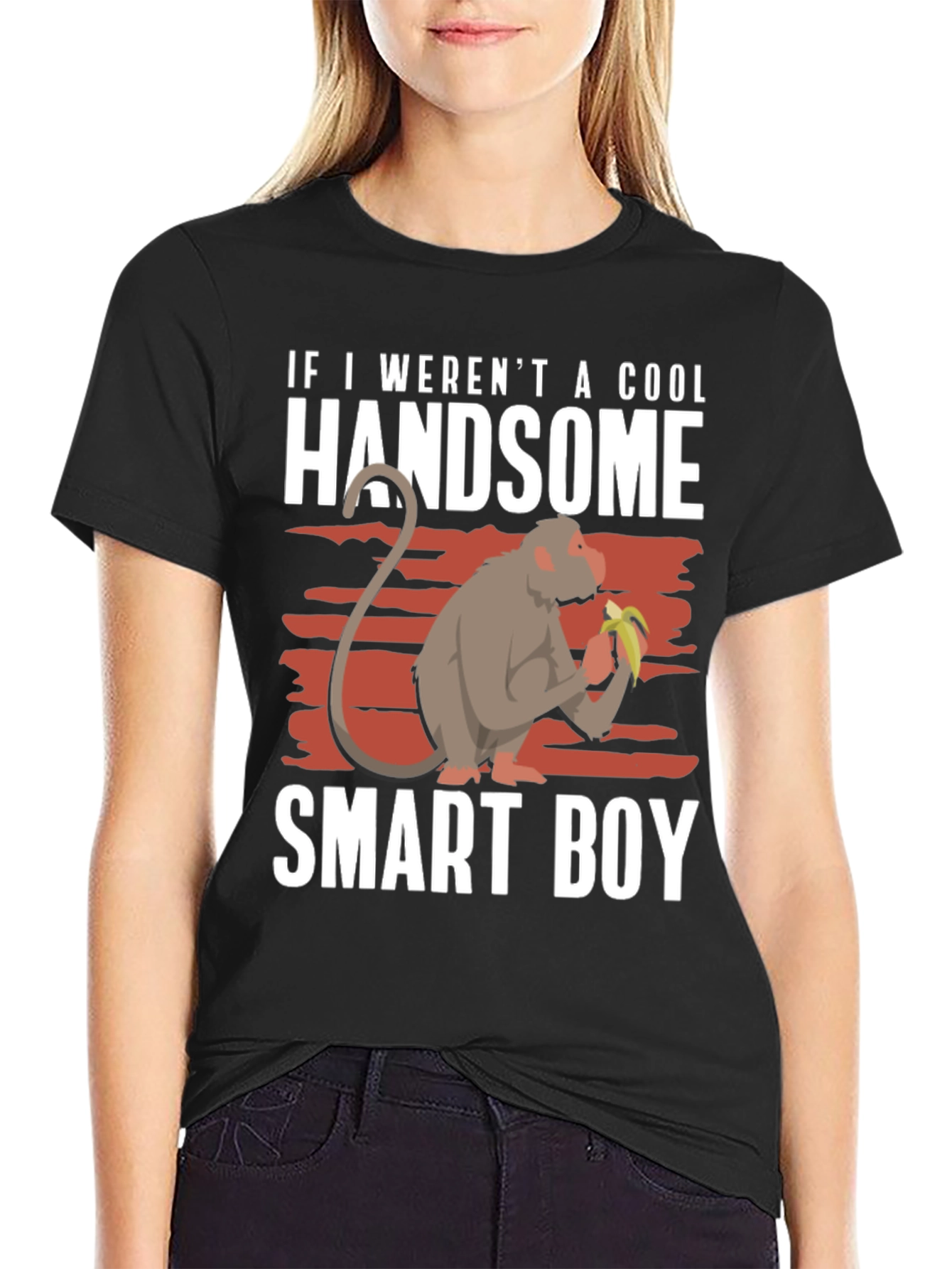 Cool Handsome Smart Boy Monkey T-Shirt
