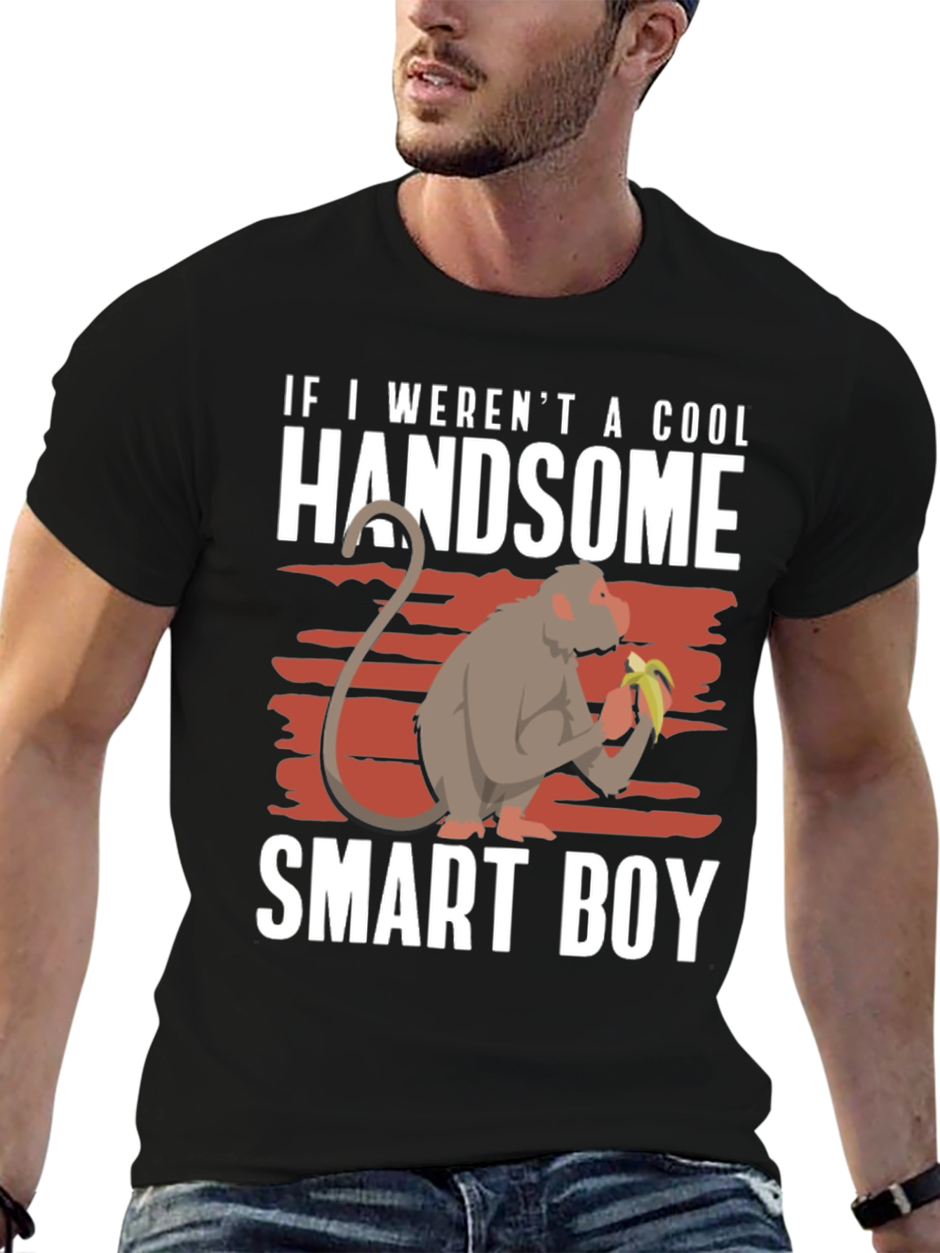 Cool Handsome Smart Boy Monkey T-Shirt