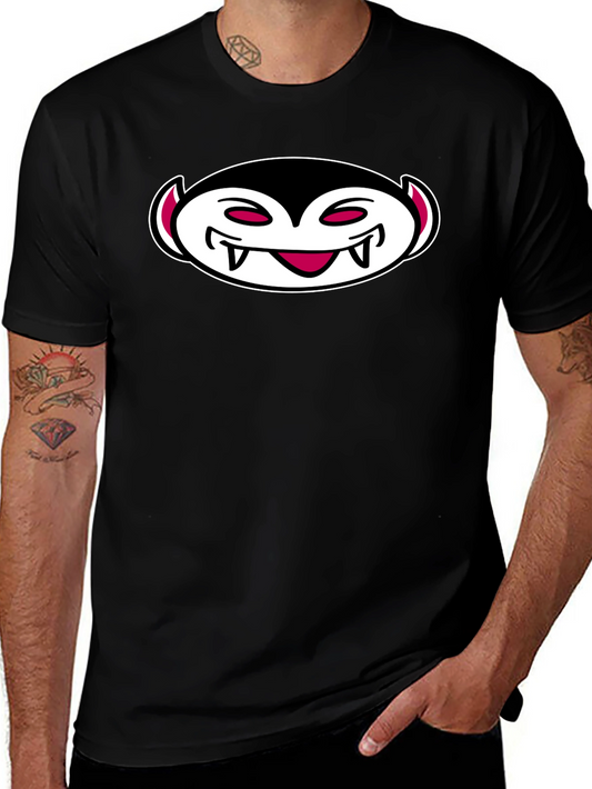 Cartoon Vampire Graphic T-Shirt - Halloween Style