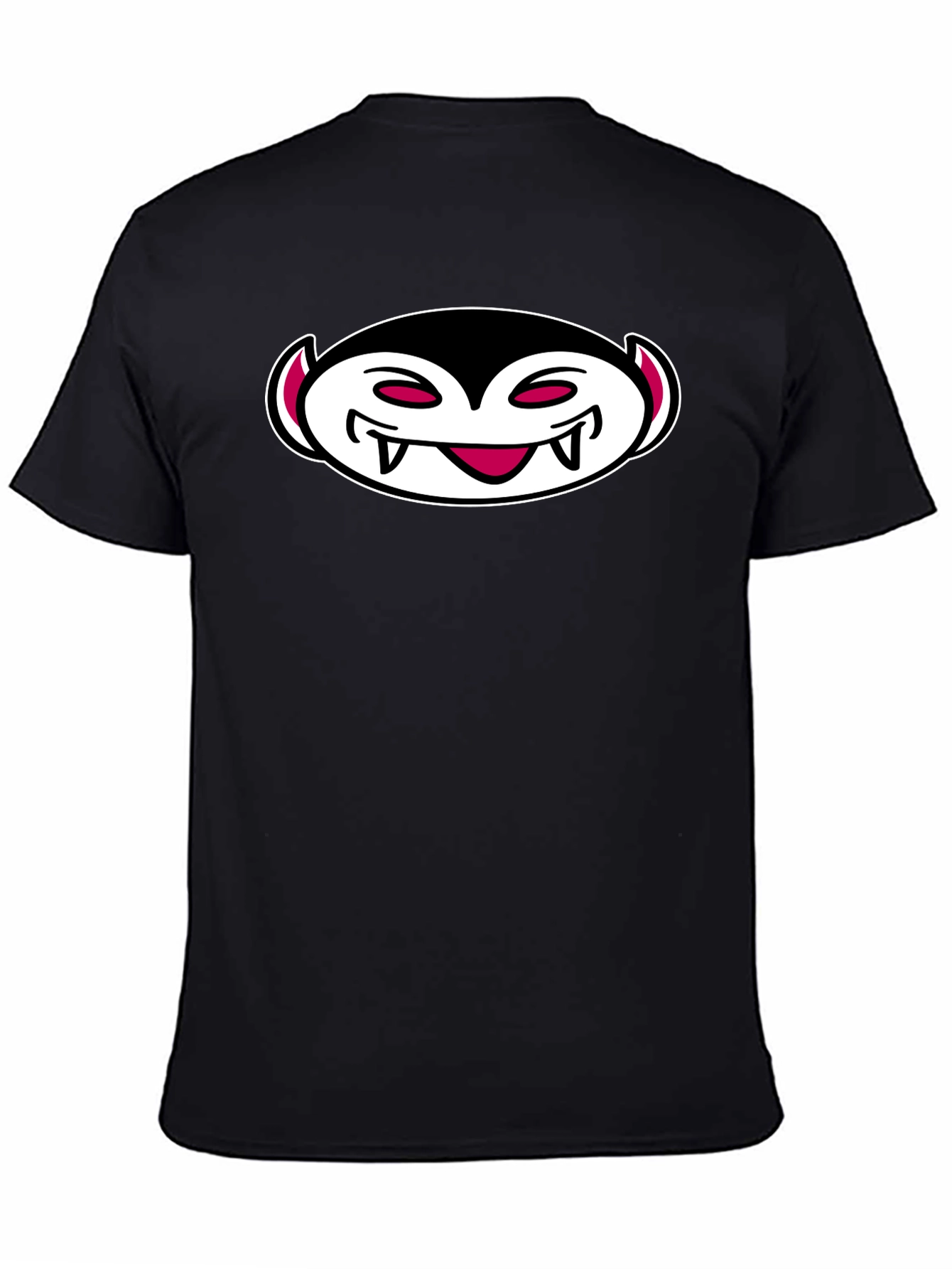 Cartoon Vampire Graphic T-Shirt - Halloween Style