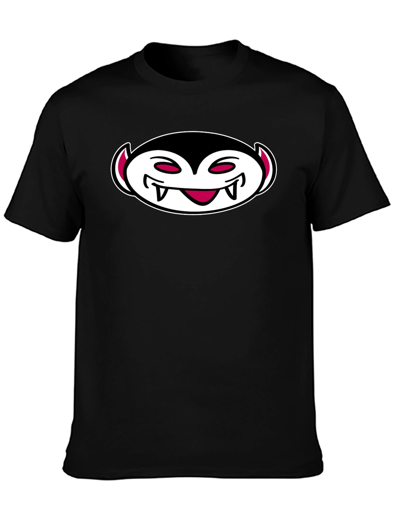 Cartoon Vampire Graphic T-Shirt - Halloween Style