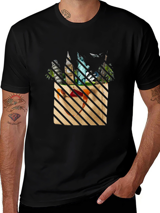 World Travel Black T-Shirt