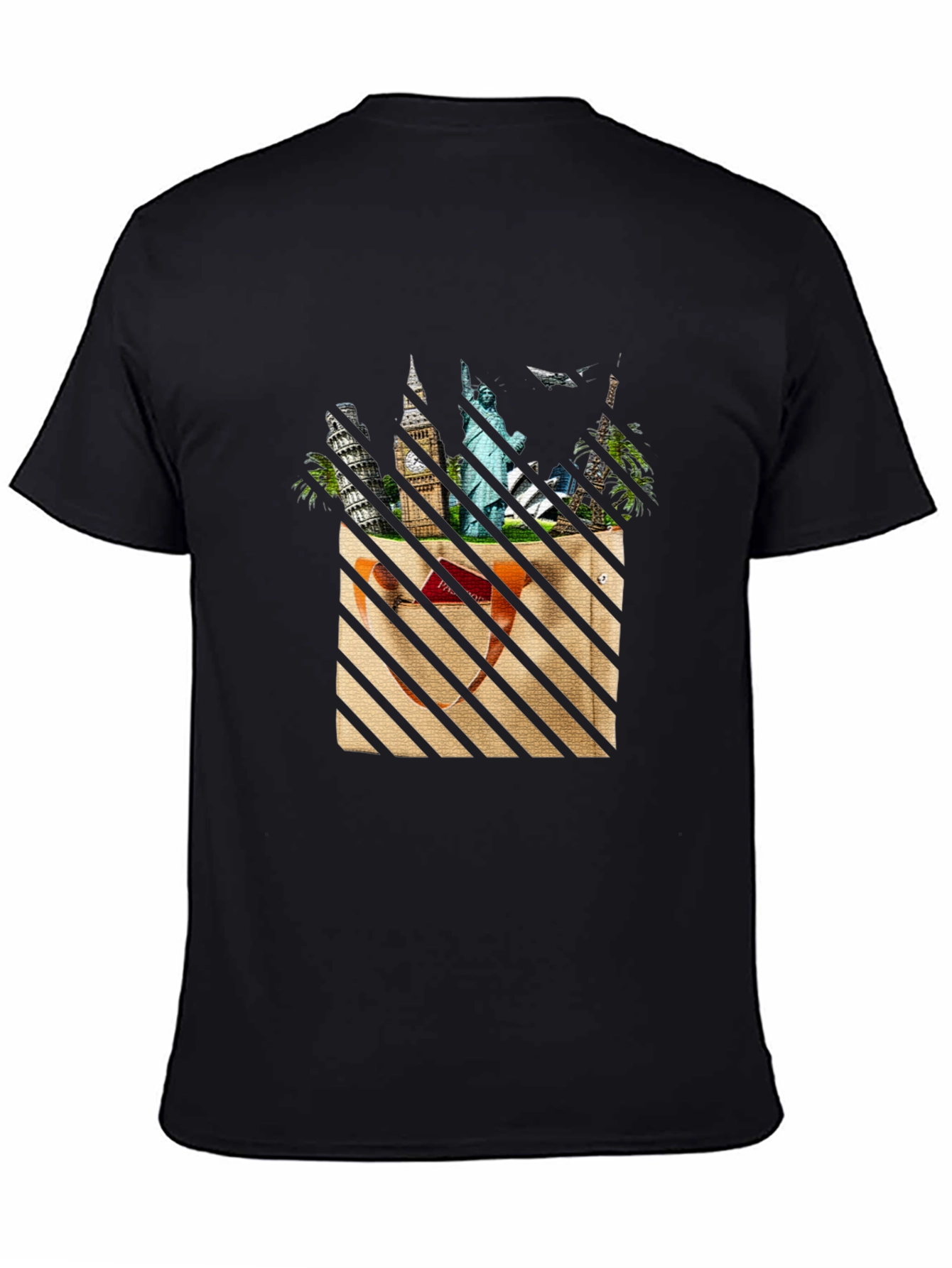 World Travel Black T-Shirt