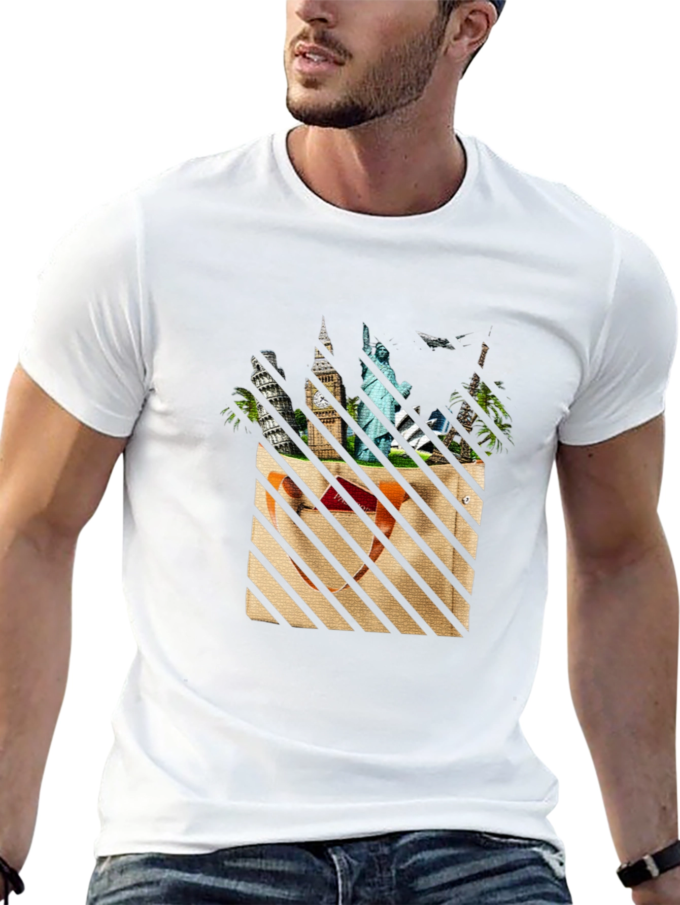 World Travel Black T-Shirt