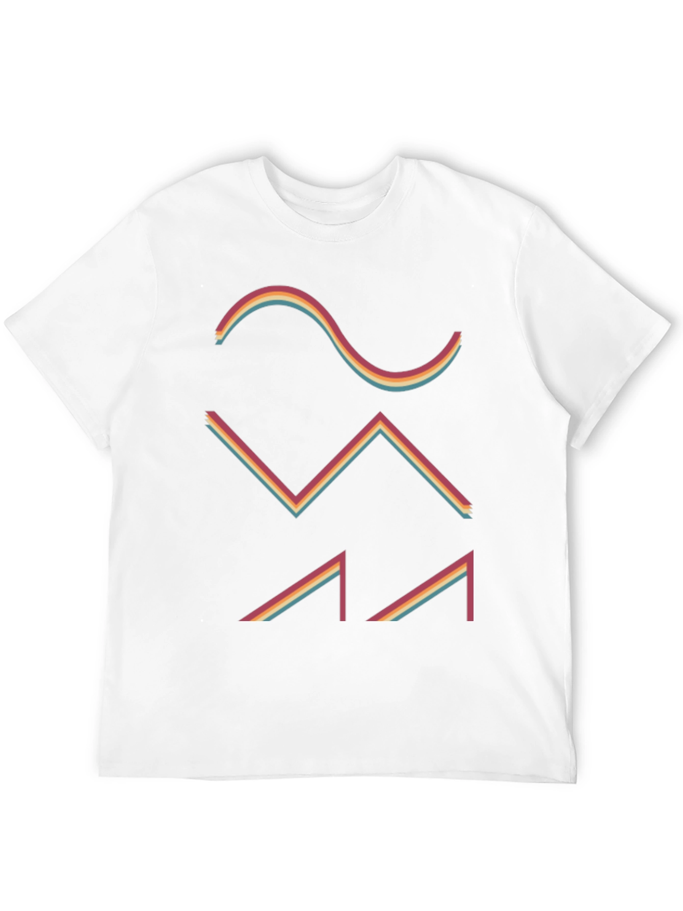 Retro Waveform Graphic Tee - Black