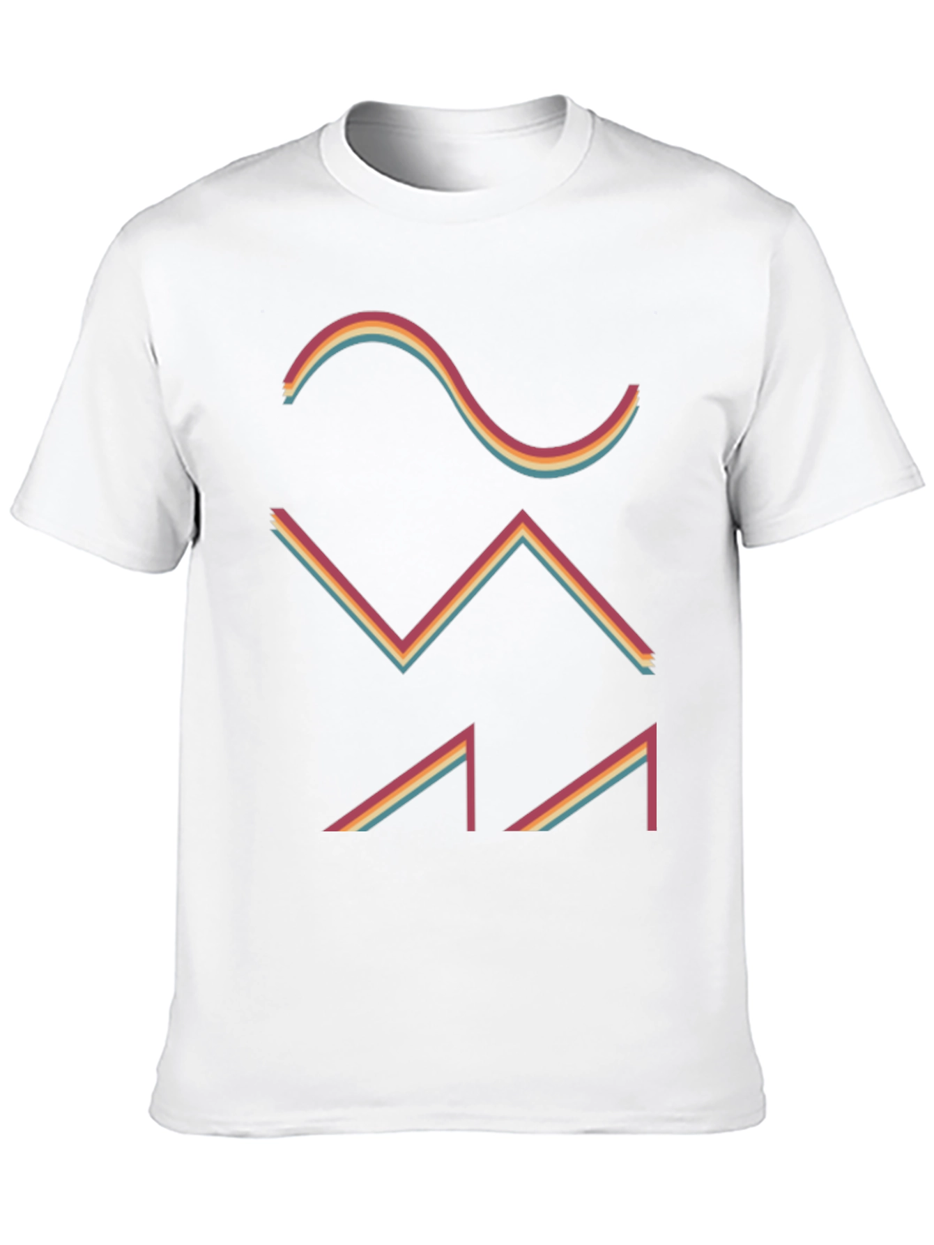 Retro Waveform Graphic Tee - Black