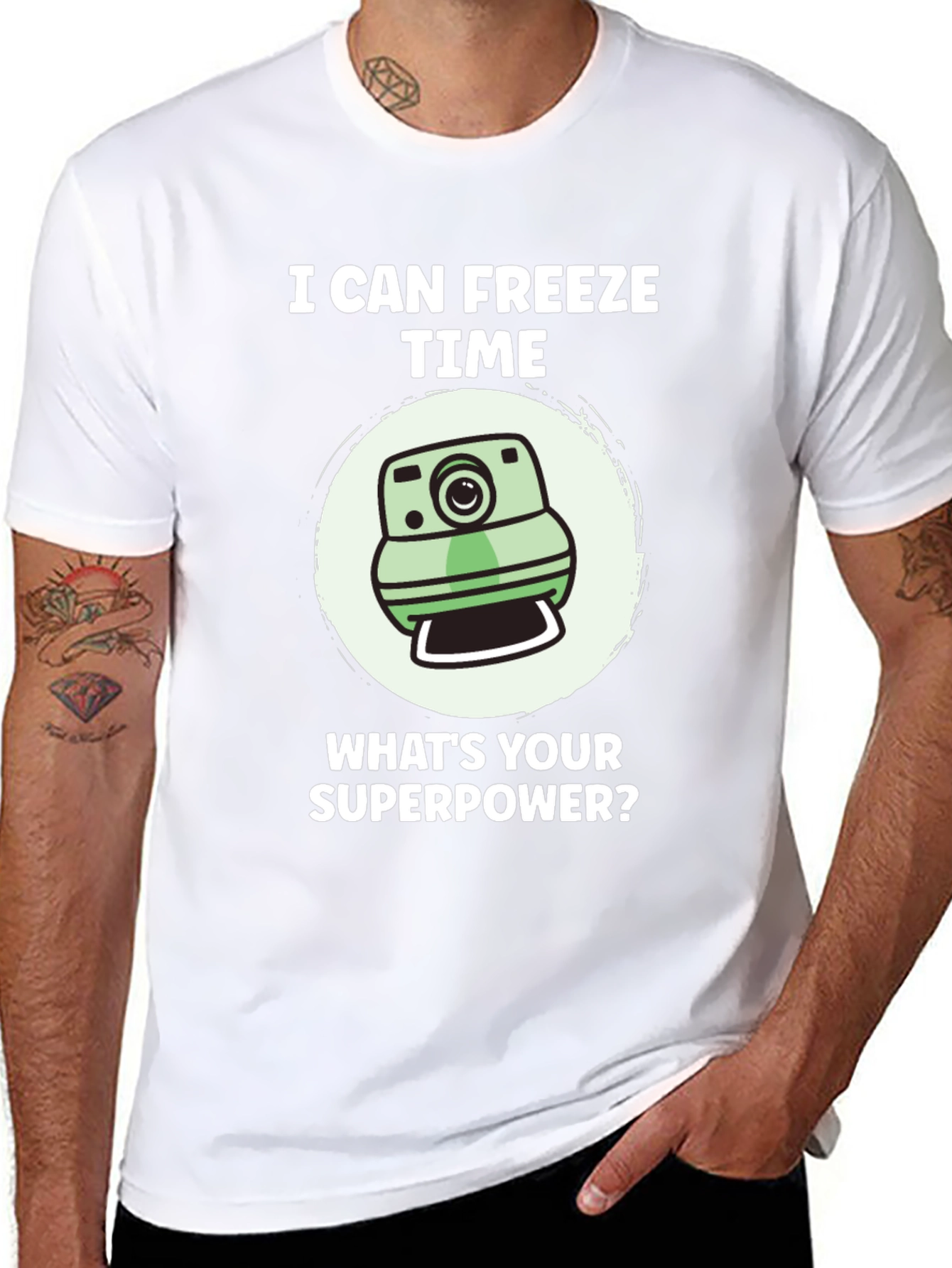 Freeze Time Camera T-Shirt - Superpower Tee