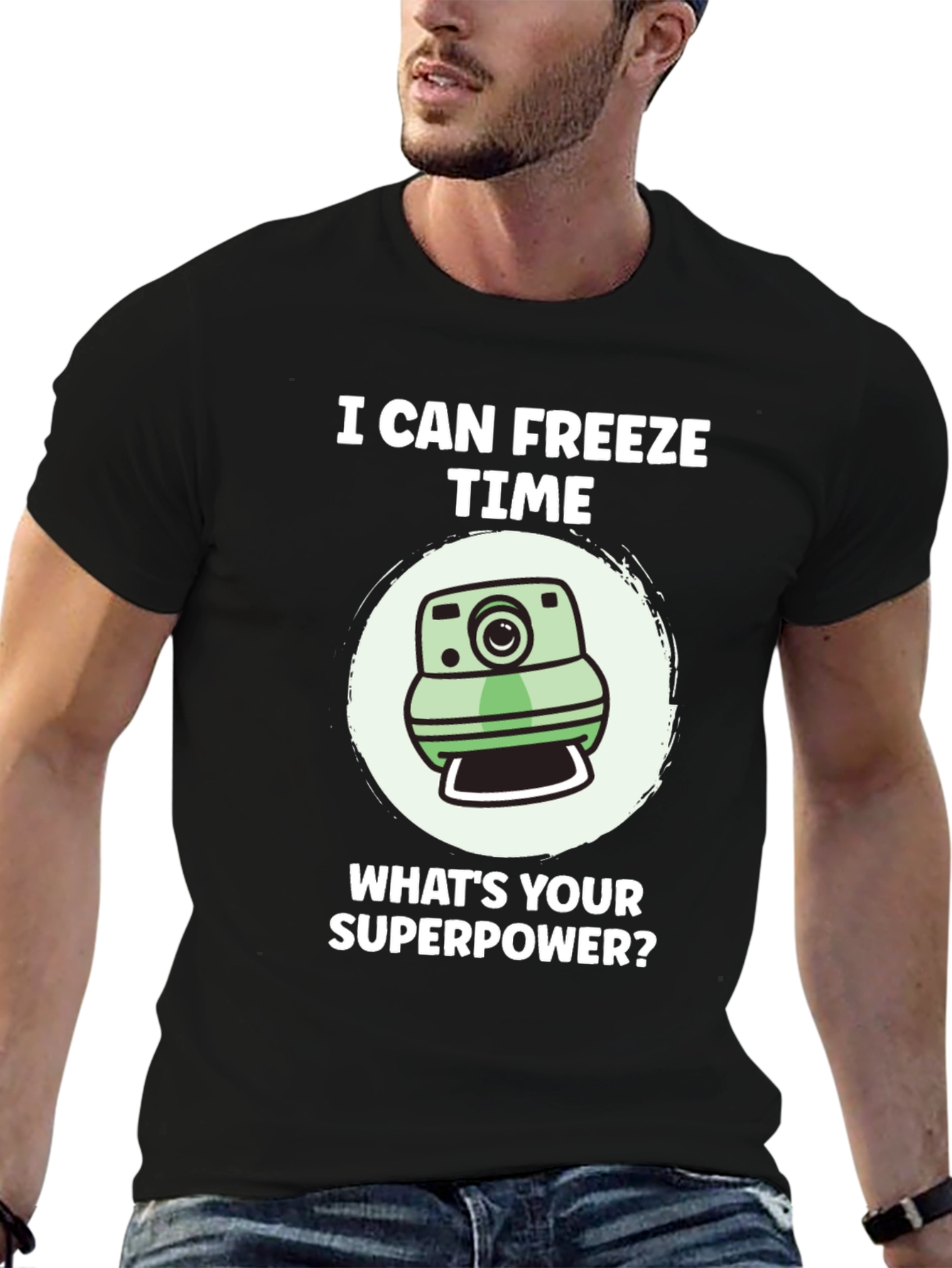 Freeze Time Camera T-Shirt - Superpower Tee