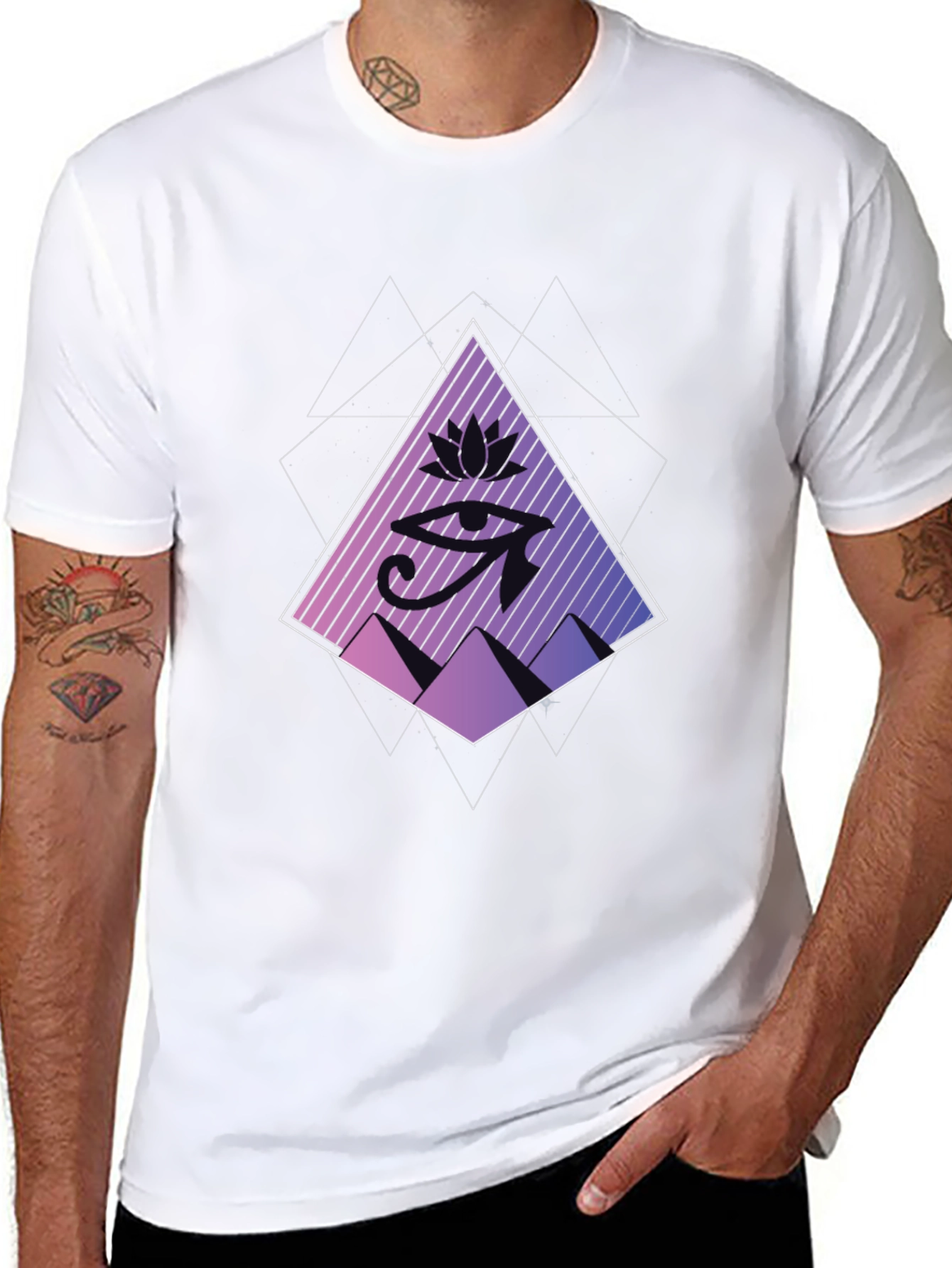 Eye of Horus Graphic Tee - Black